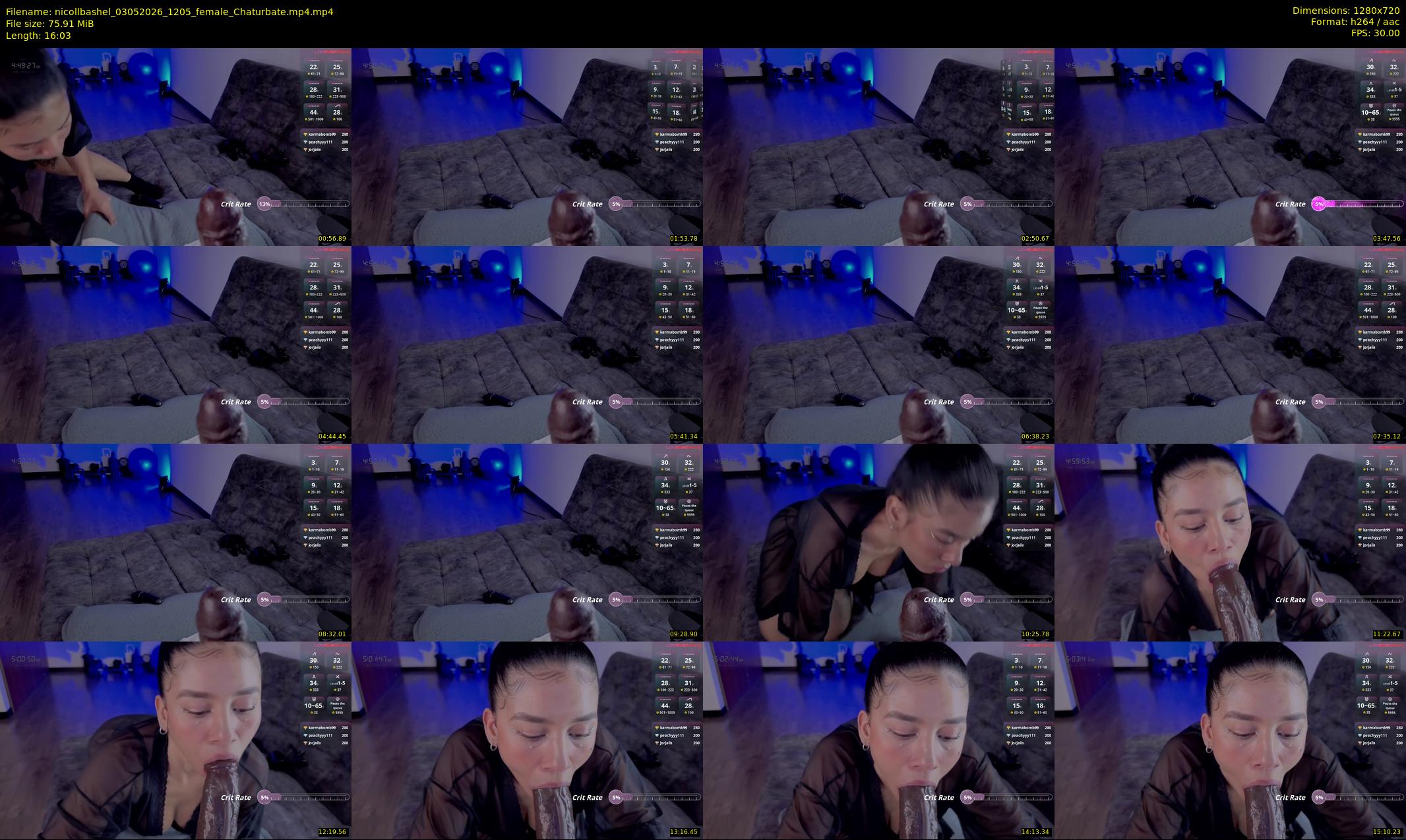 nicollbashel — 17 minute Chaturbate female cam show recording, 720p, May 3, 2026