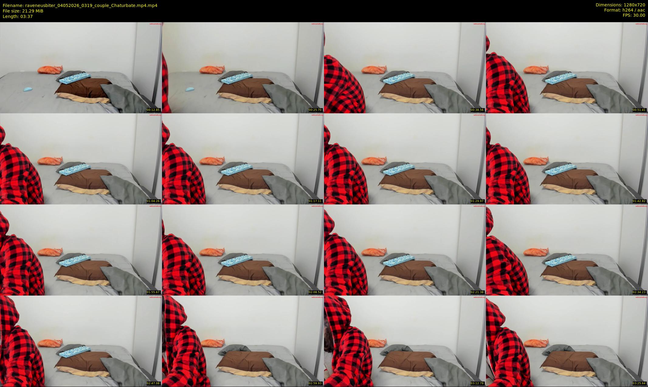 raveneusbiter — 4 minute Chaturbate couple cam show recording, 720p, May 4, 2026