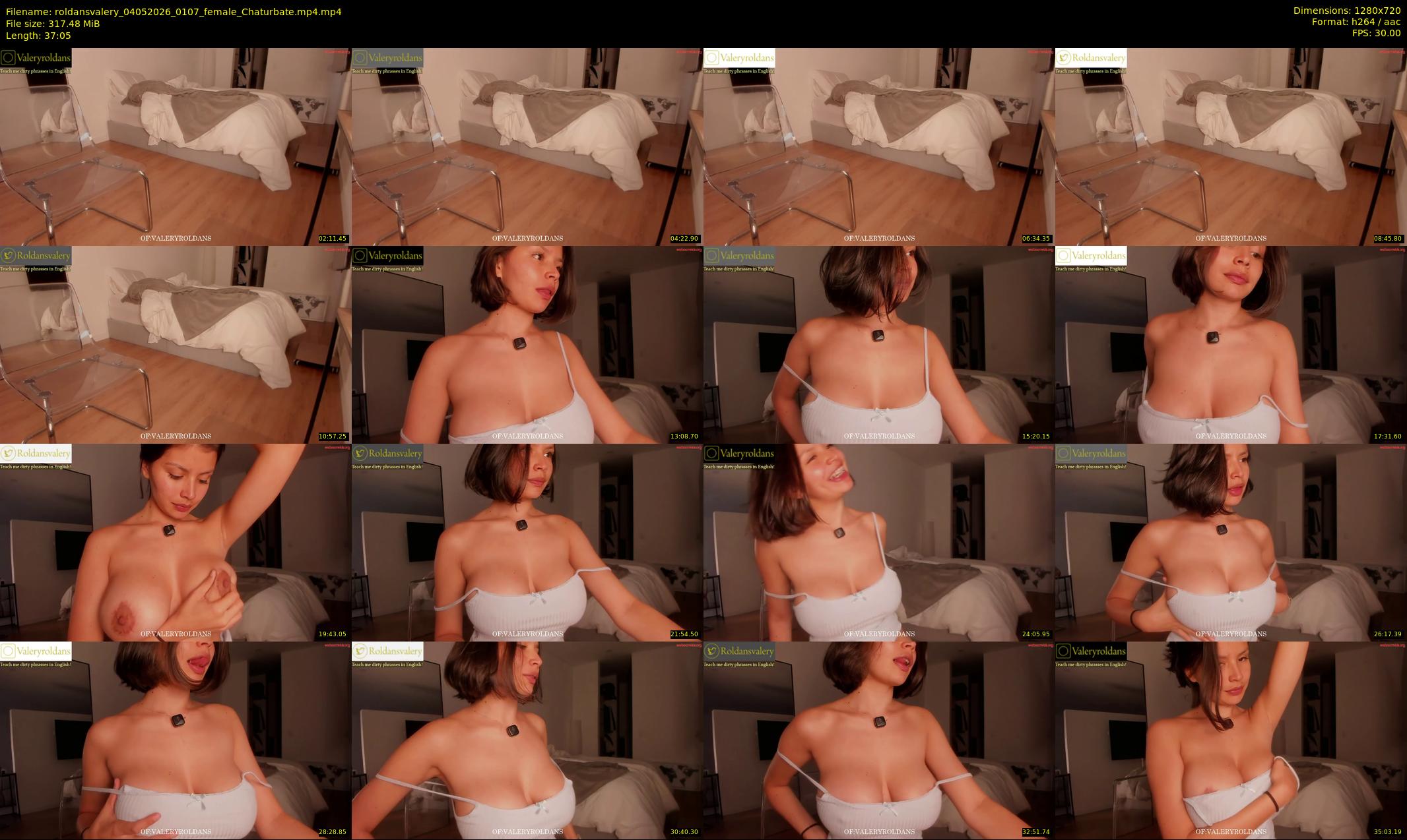 roldansvalery — 38 minute Chaturbate female cam show recording, 720p, May 4, 2026