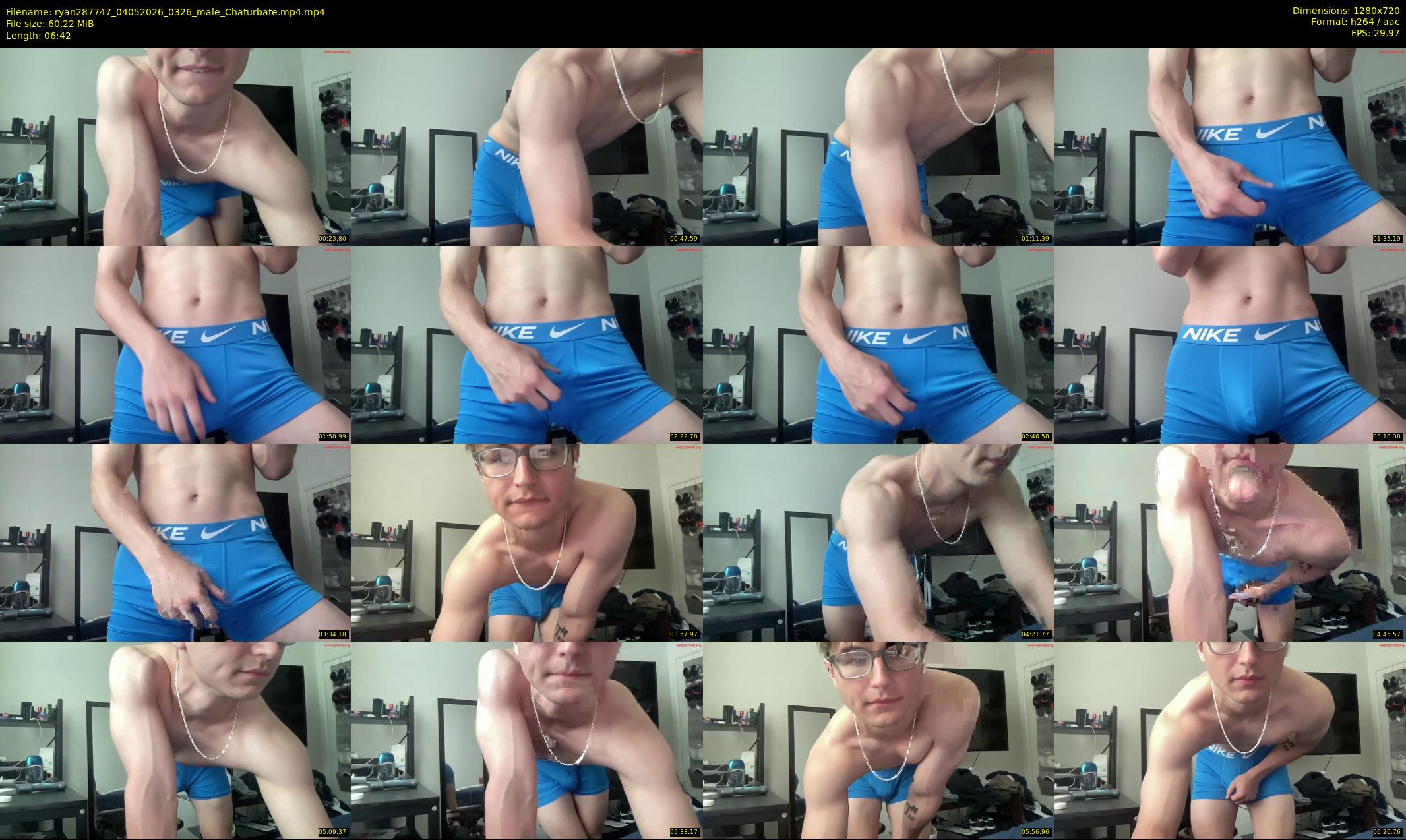 ryan287747 — 7 minute Chaturbate male cam show recording, 720p, May 4, 2026