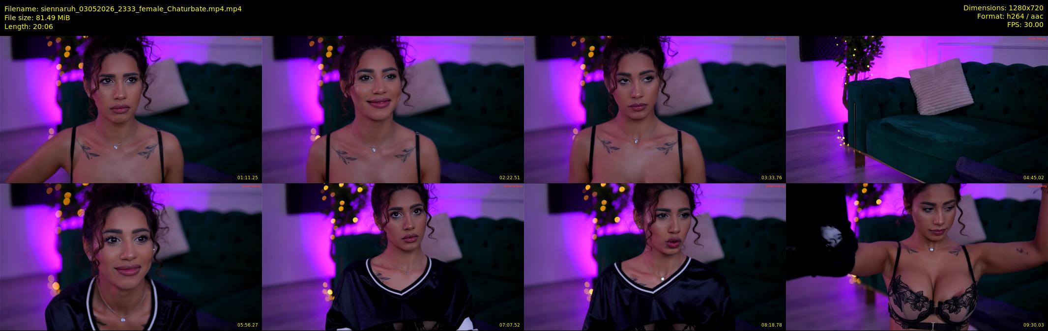 siennaruh — 21 minute Chaturbate female cam show recording, 720p, May 3, 2026