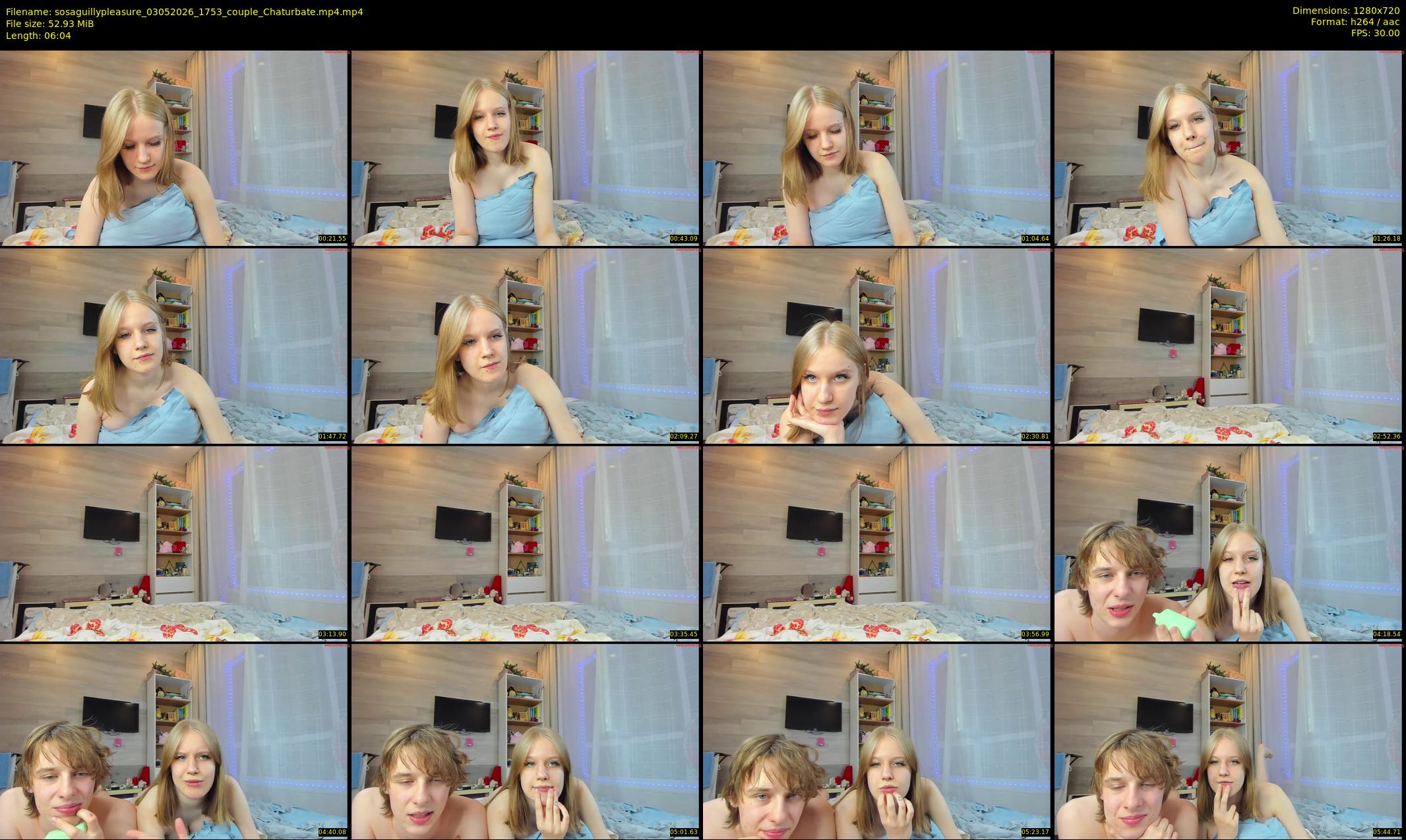 sosaguillypleasure — 7 minute Chaturbate couple cam show recording, 720p, May 3, 2026