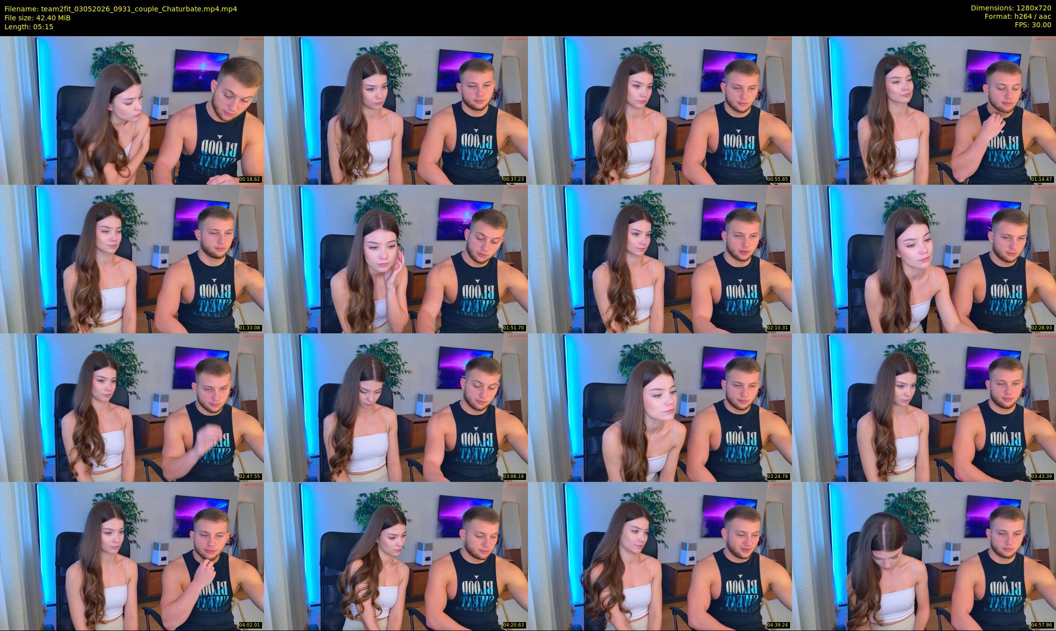 team2fit — 6 minute Chaturbate couple cam show recording, 720p, May 3, 2026