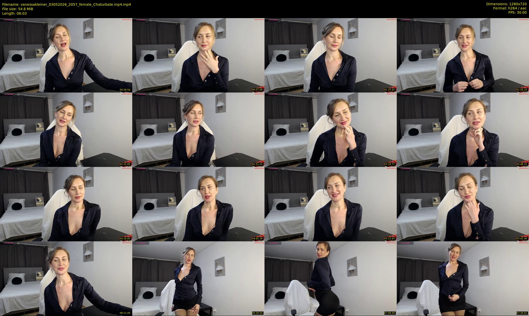 vanessakleiner — 9 minute Chaturbate female cam show recording, 720p, May 3, 2026