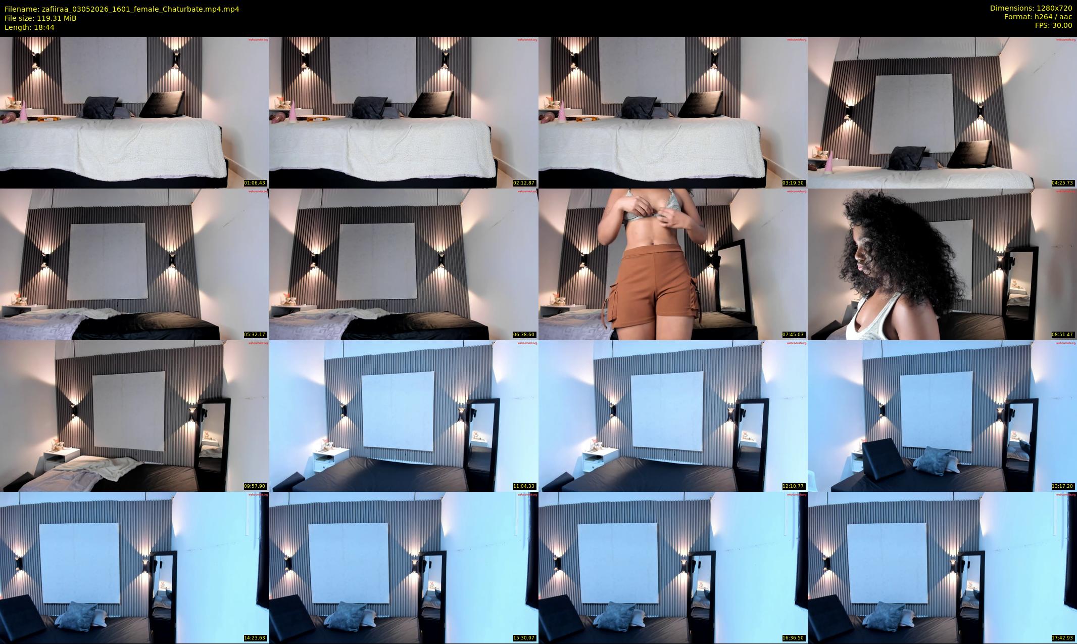 zafiiraa — 19 minute Chaturbate female cam show recording, 720p, May 3, 2026