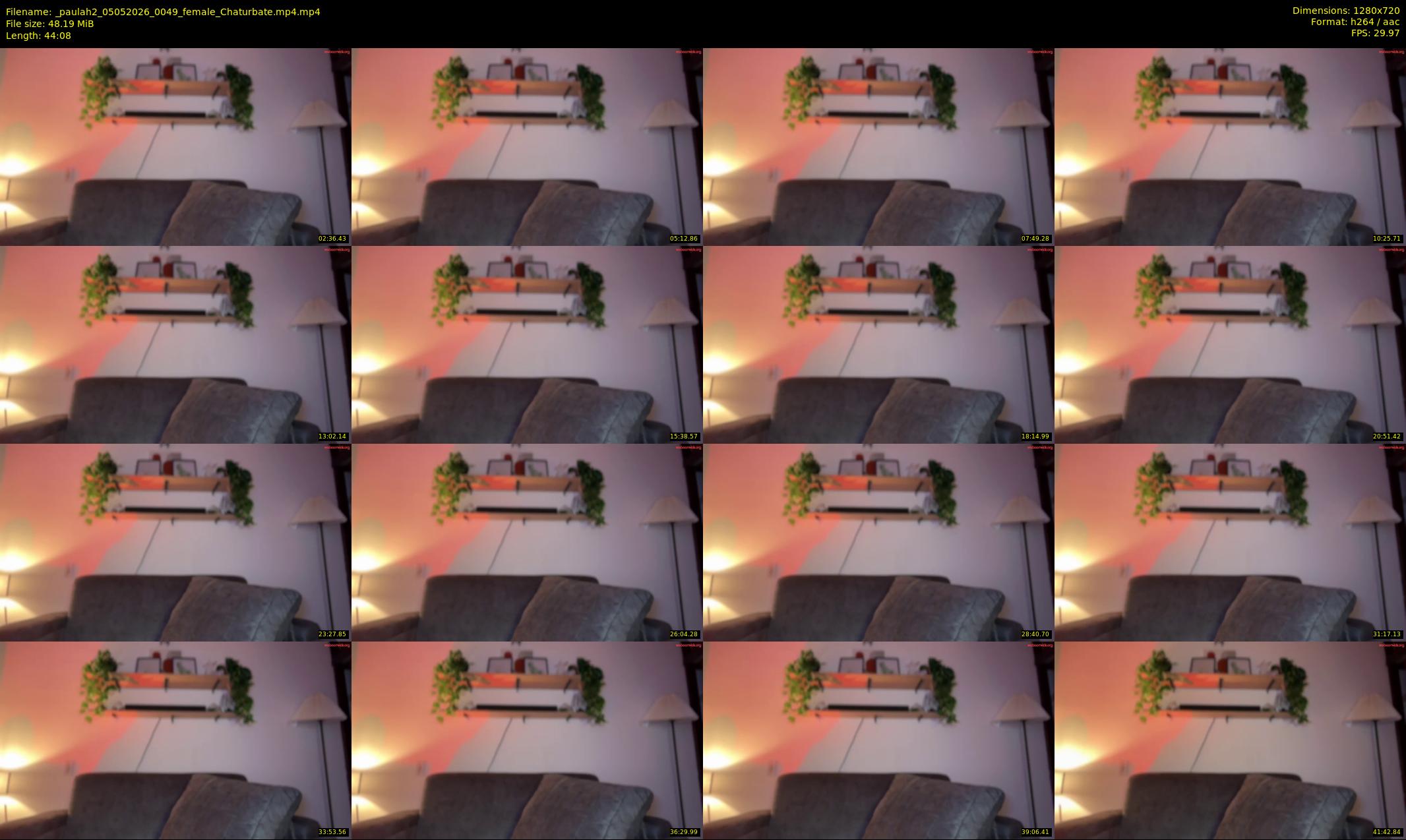_paulah2 — 45 minute Chaturbate female cam show recording, 720p, May 5, 2026