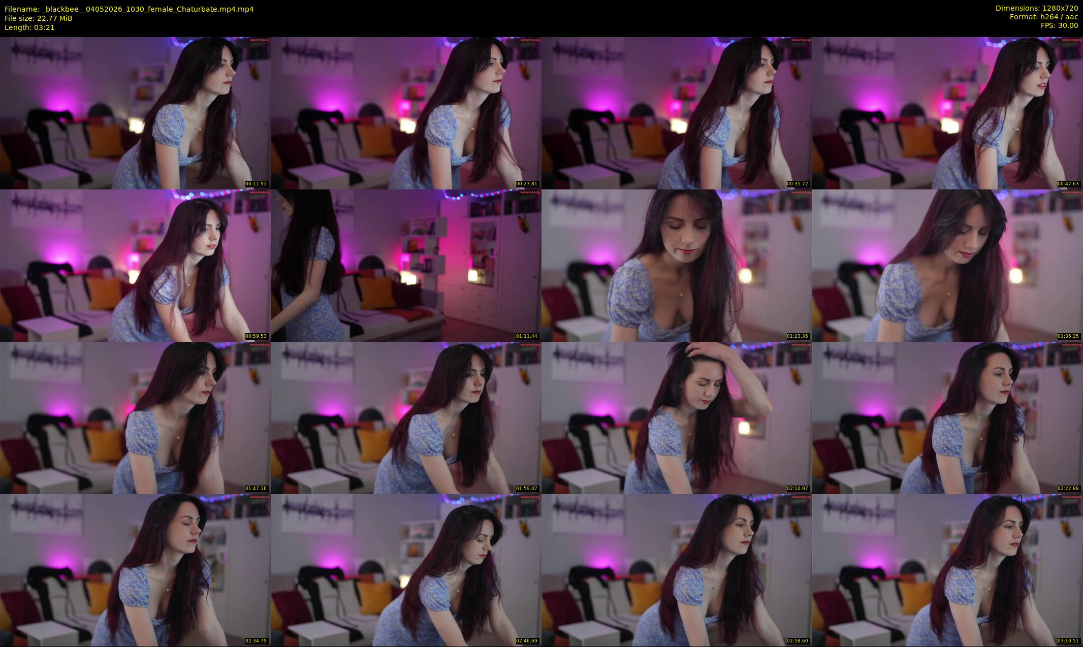_blackbee_ — 4 minute Chaturbate female cam show recording, 720p, May 4, 2026