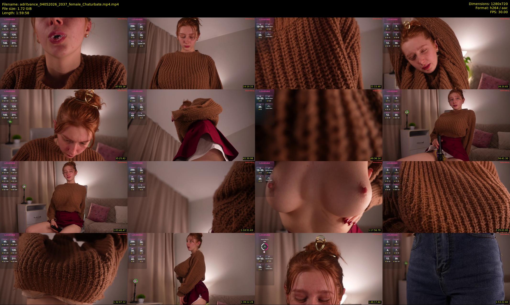 adritvance — 120 minute Chaturbate female cam show recording, 720p, May 4, 2026