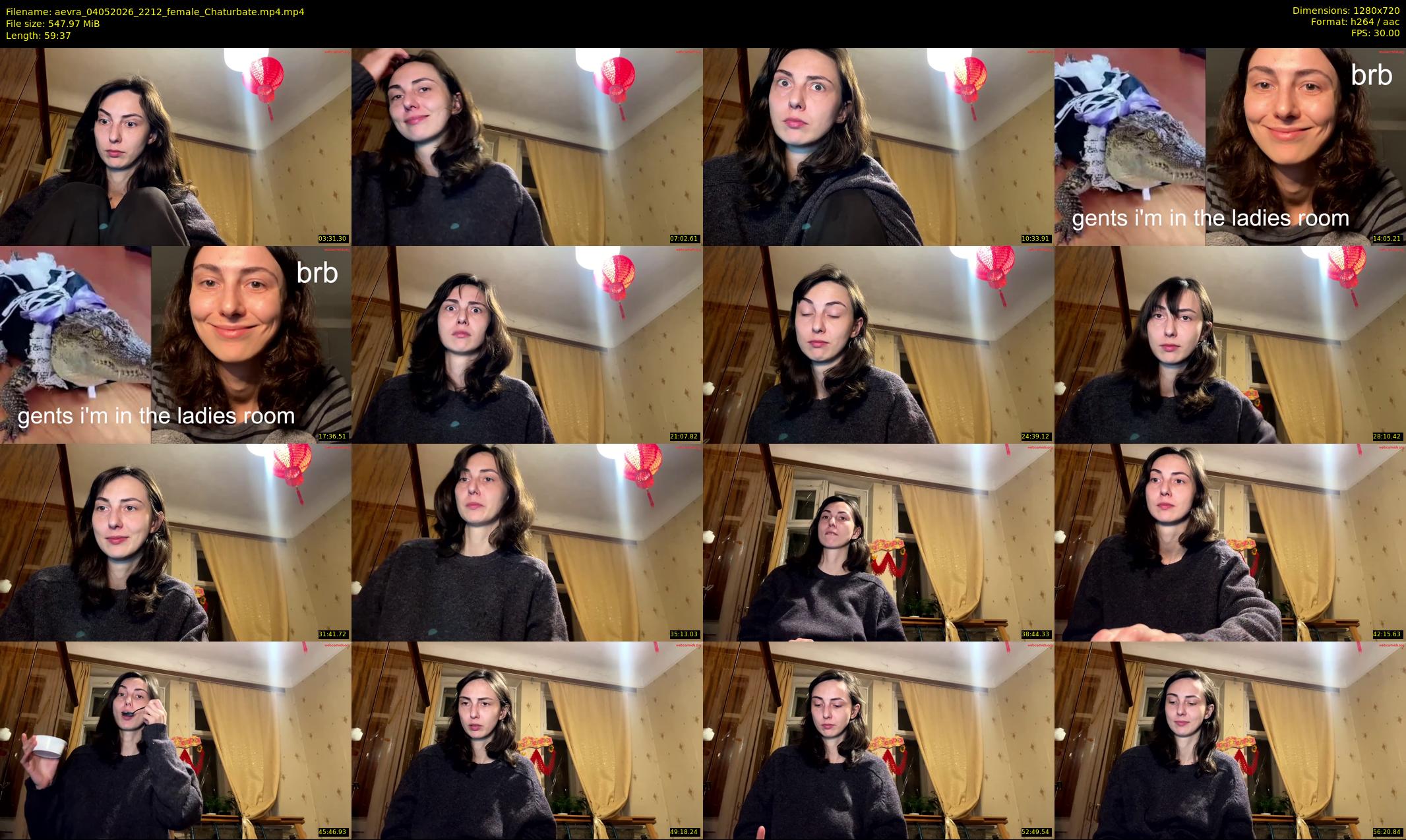 aevra — 60 minute Chaturbate female cam show recording, 720p, May 4, 2026