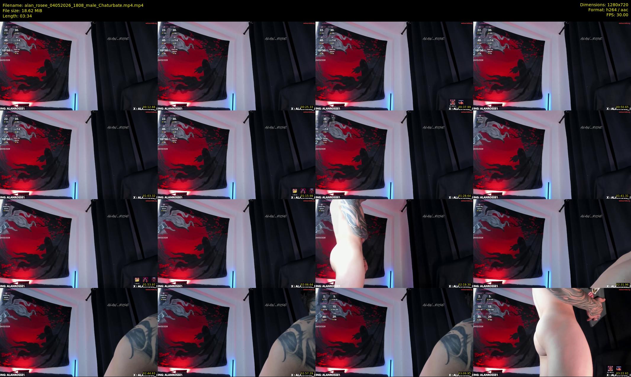 alan_rosee — 4 minute Chaturbate male cam show recording, 720p, May 4, 2026
