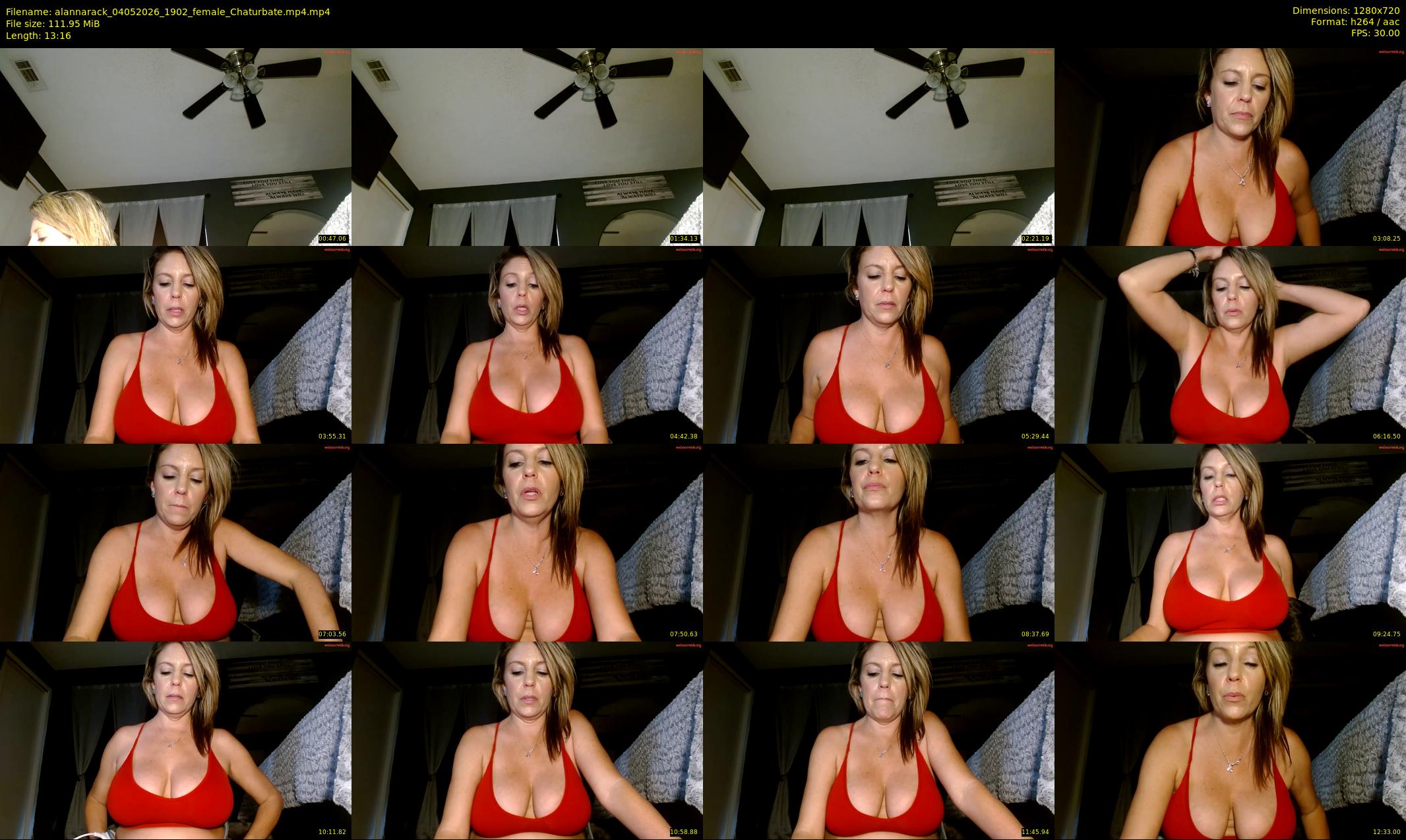 alannarack — 14 minute Chaturbate female cam show recording, 720p, May 4, 2026