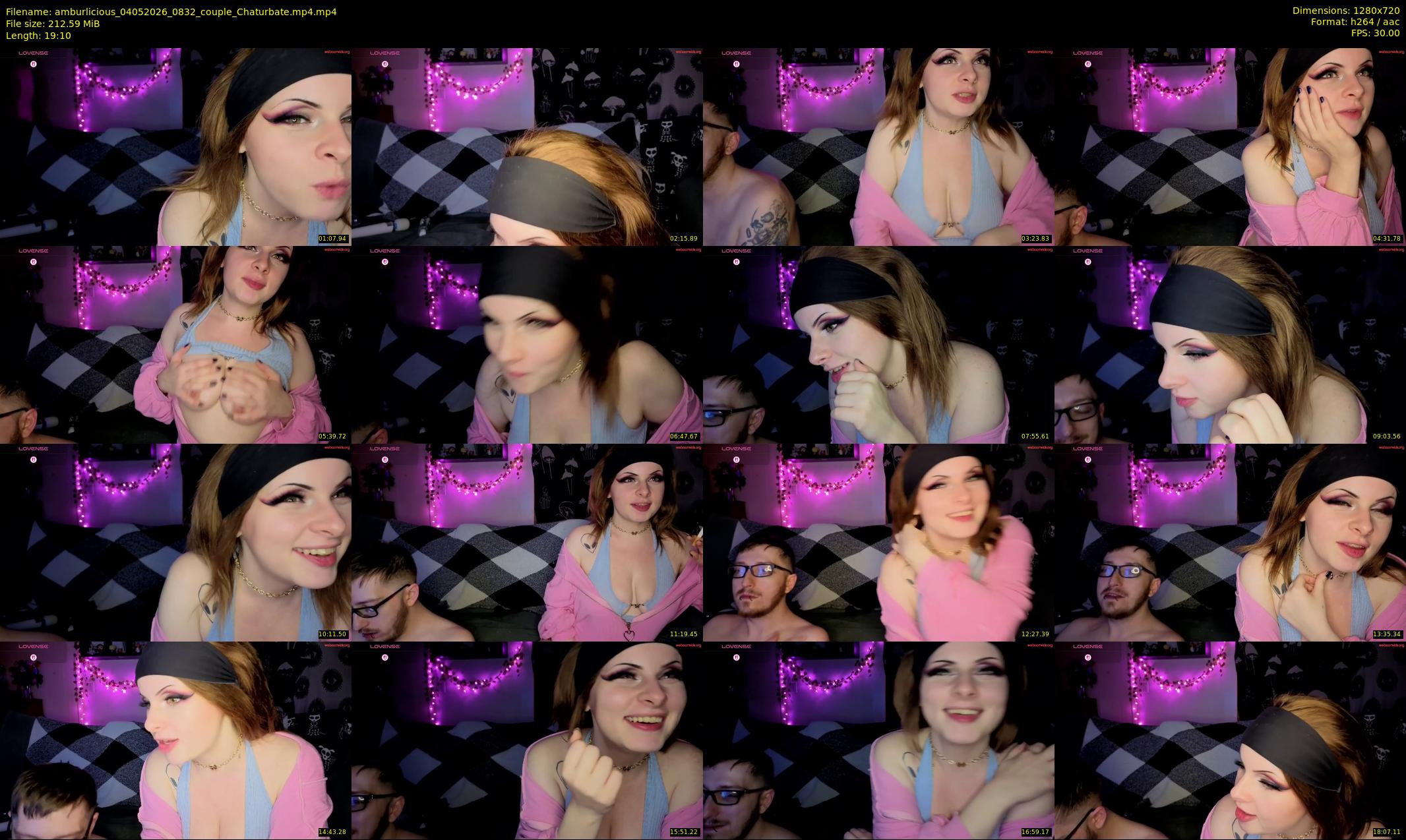 amburlicious — 20 minute Chaturbate couple cam show recording, 720p, May 4, 2026