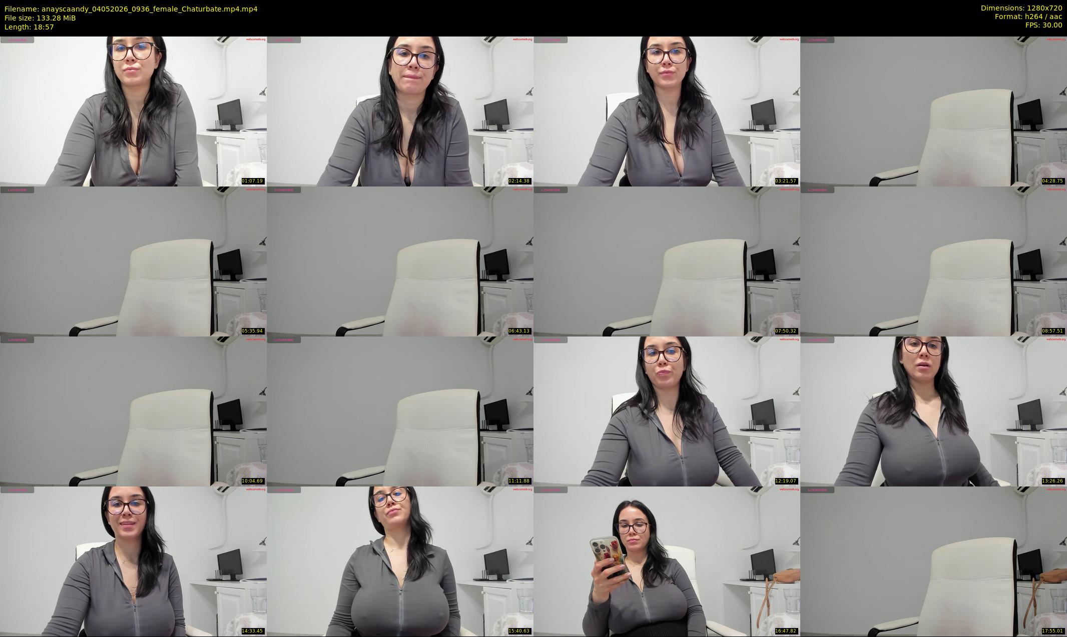 anayscaandy — 19 minute Chaturbate female cam show recording, 720p, May 4, 2026