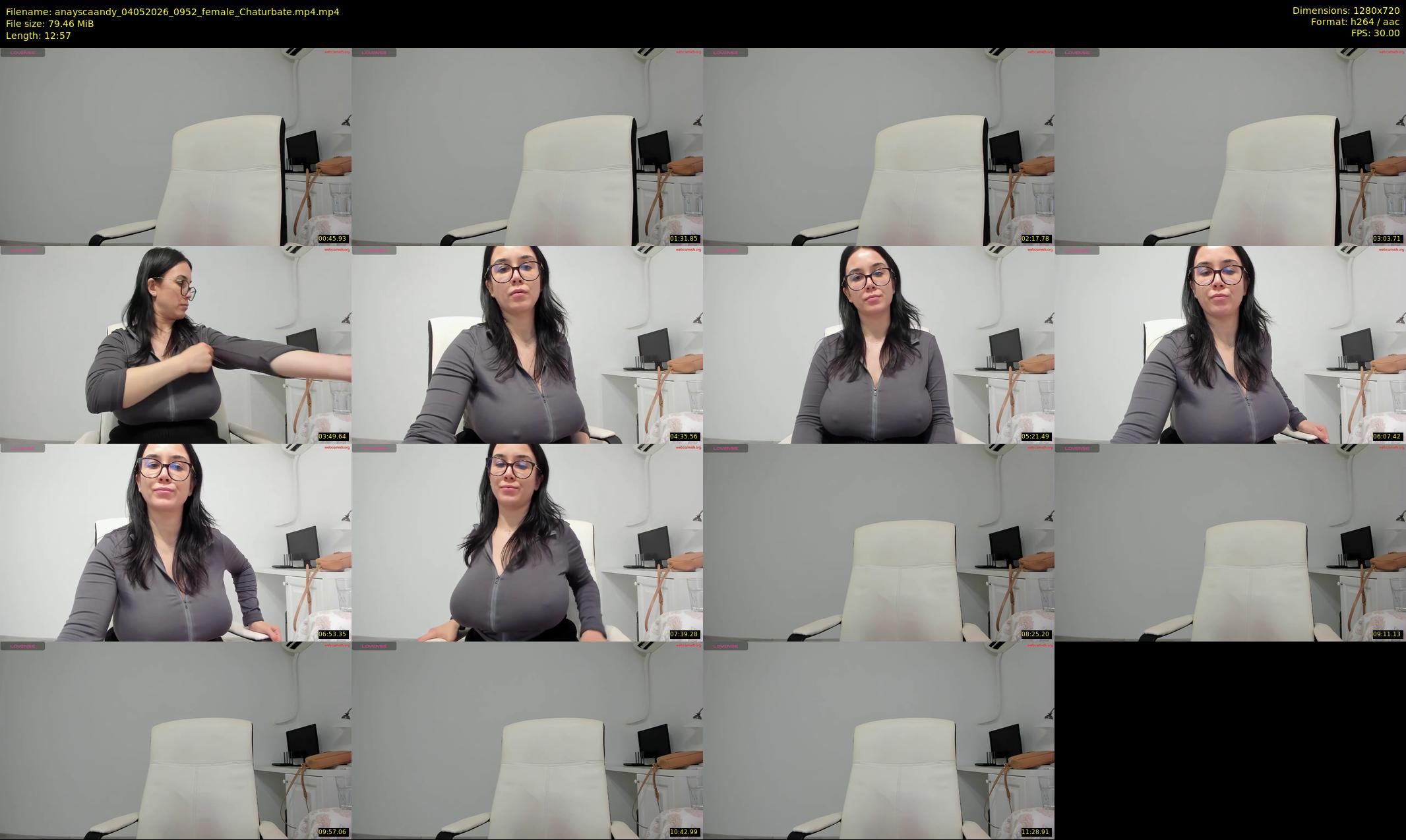 anayscaandy — 13 minute Chaturbate female cam show recording, 720p, May 4, 2026