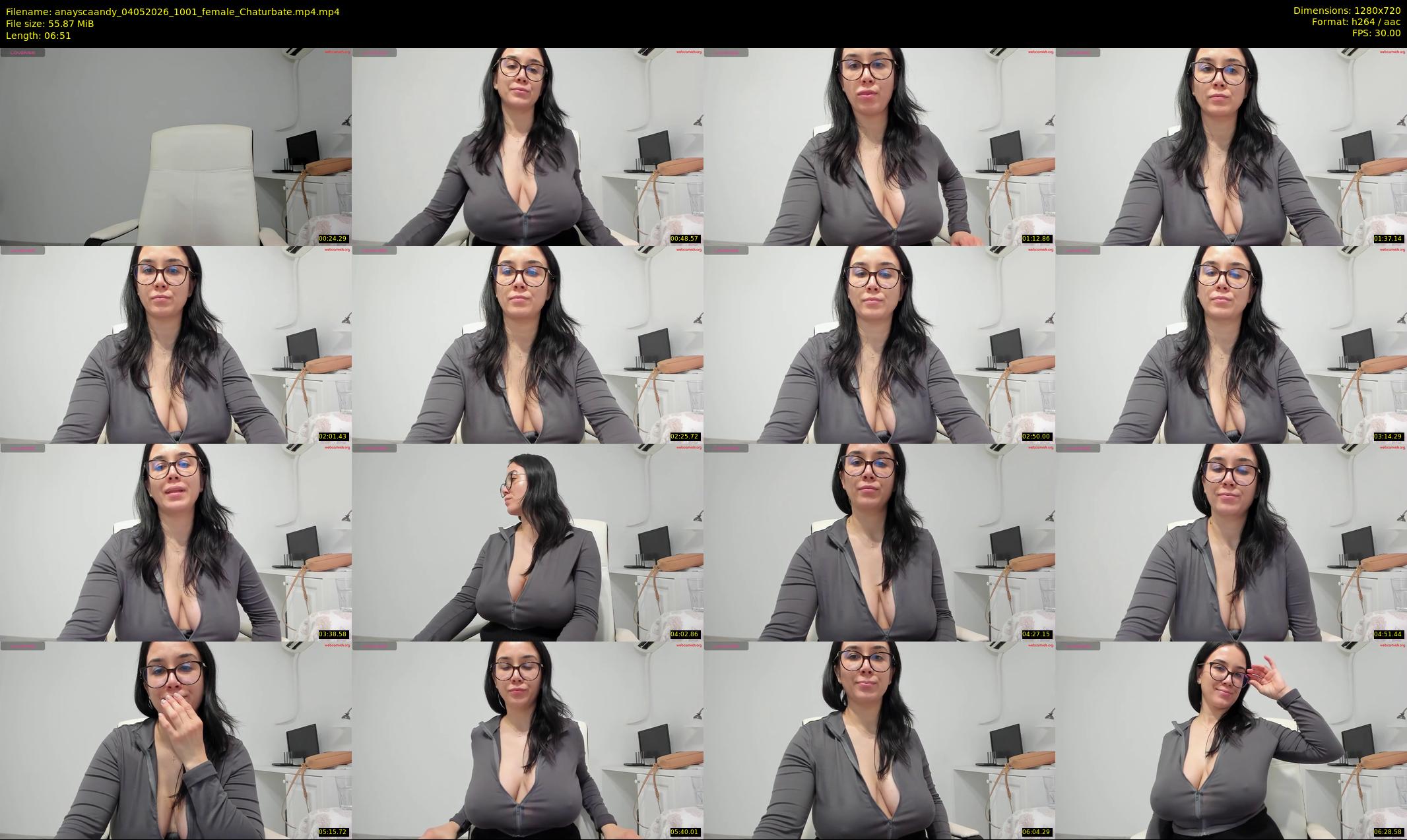 anayscaandy — 7 minute Chaturbate female cam show recording, 720p, May 4, 2026