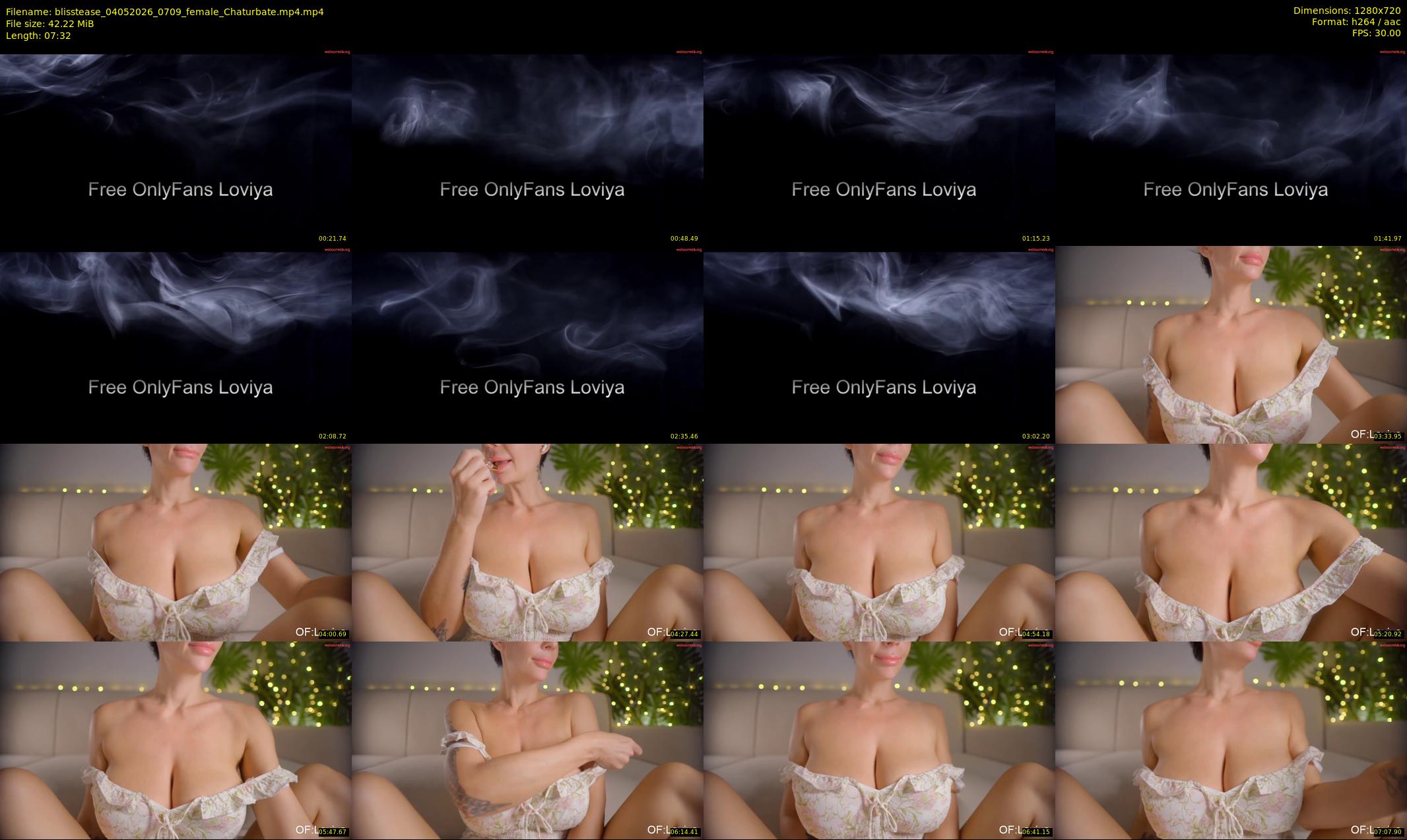 blisstease — 8 minute Chaturbate female cam show recording, 720p, May 4, 2026