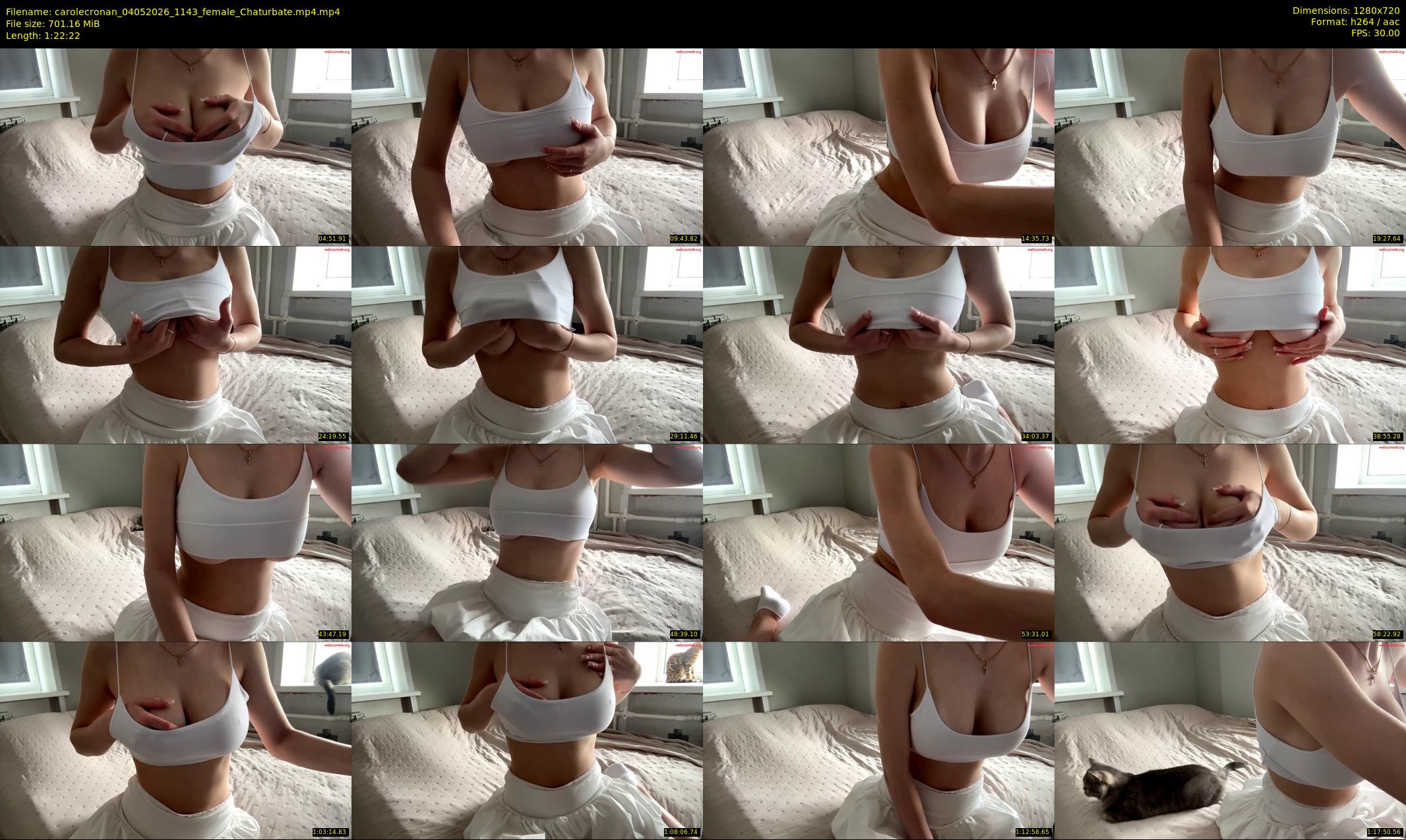 carolecronan — 83 minute Chaturbate female cam show recording, 720p, May 4, 2026