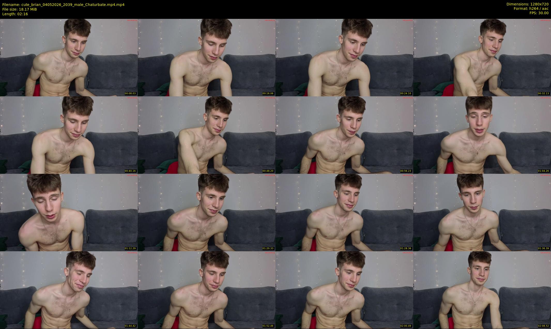 cute_brian — 3 minute Chaturbate male cam show recording, 720p, May 4, 2026