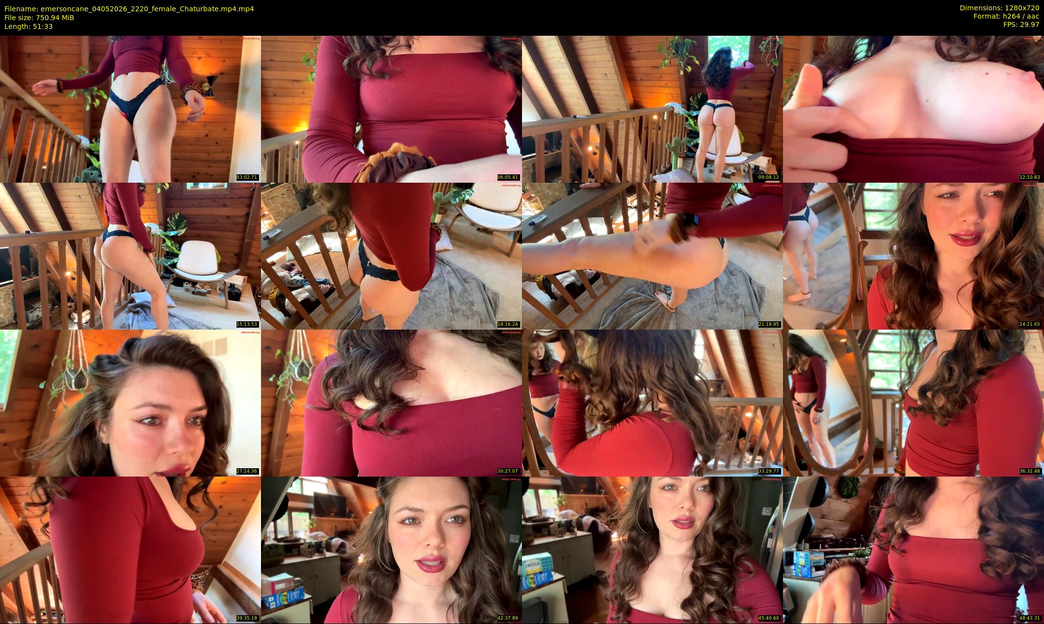 emersoncane — 52 minute Chaturbate female cam show recording, 720p, May 4, 2026