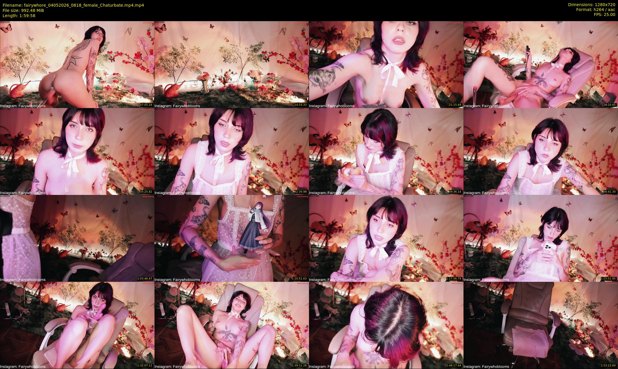 fairywhore — 120 minute Chaturbate female cam show recording, 720p, May 4, 2026