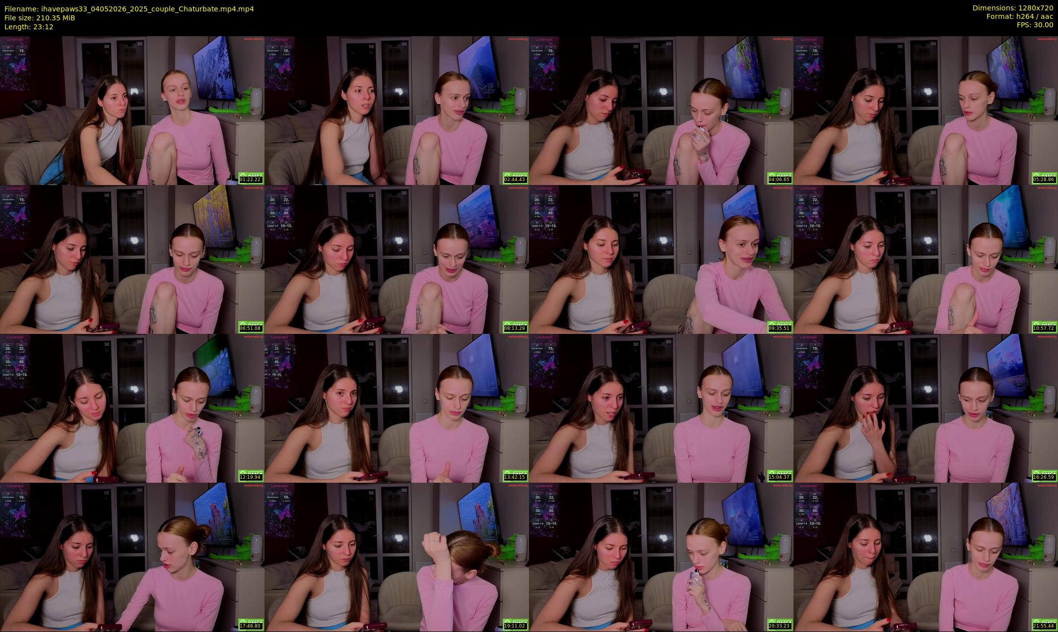 ihavepaws33 — 24 minute Chaturbate couple cam show recording, 720p, May 4, 2026