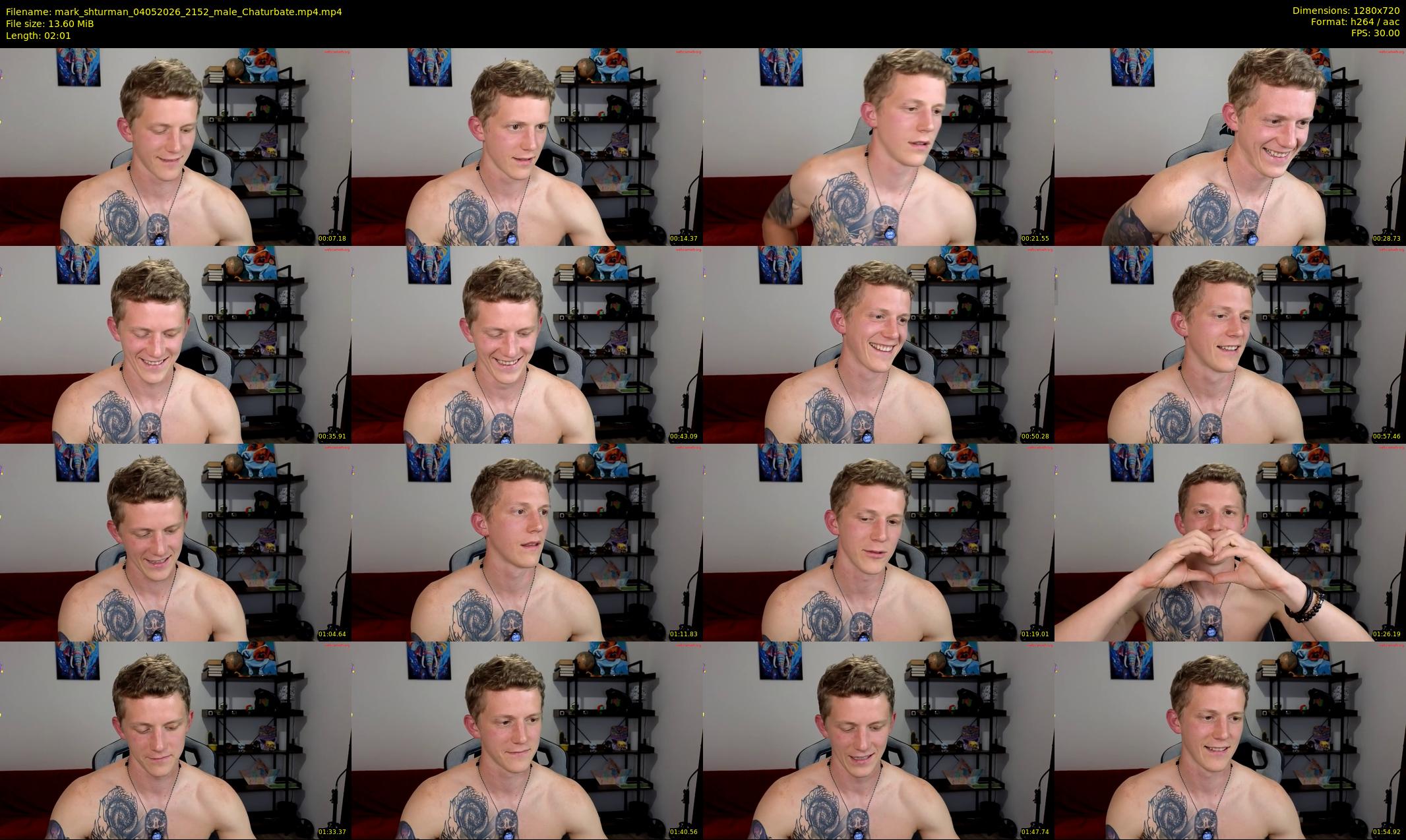 mark_shturman — 3 minute Chaturbate male cam show recording, 720p, May 4, 2026