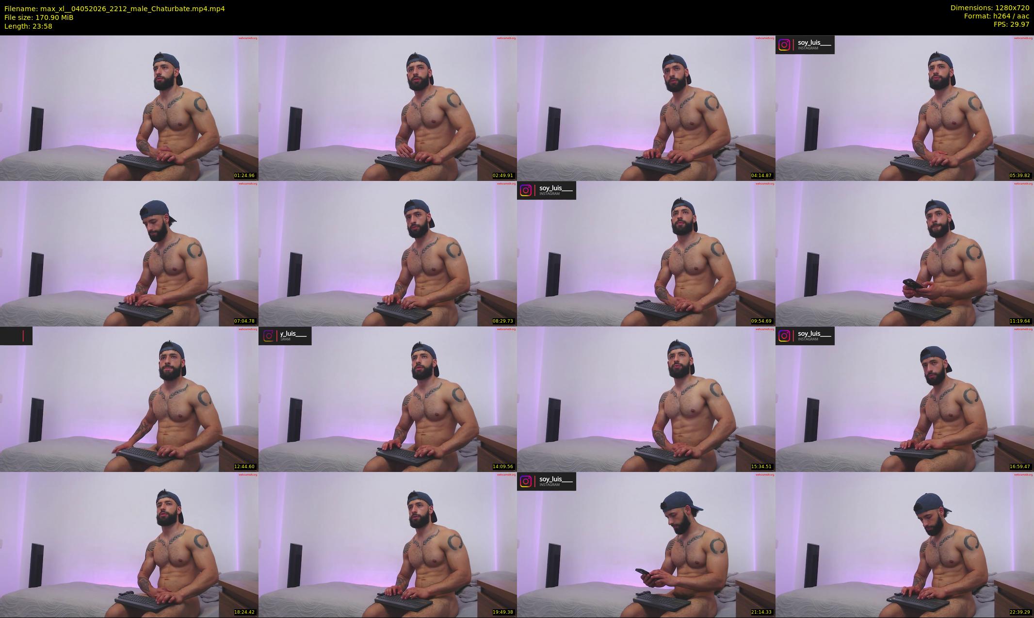 max_xl_ — 24 minute Chaturbate male cam show recording, 720p, May 4, 2026