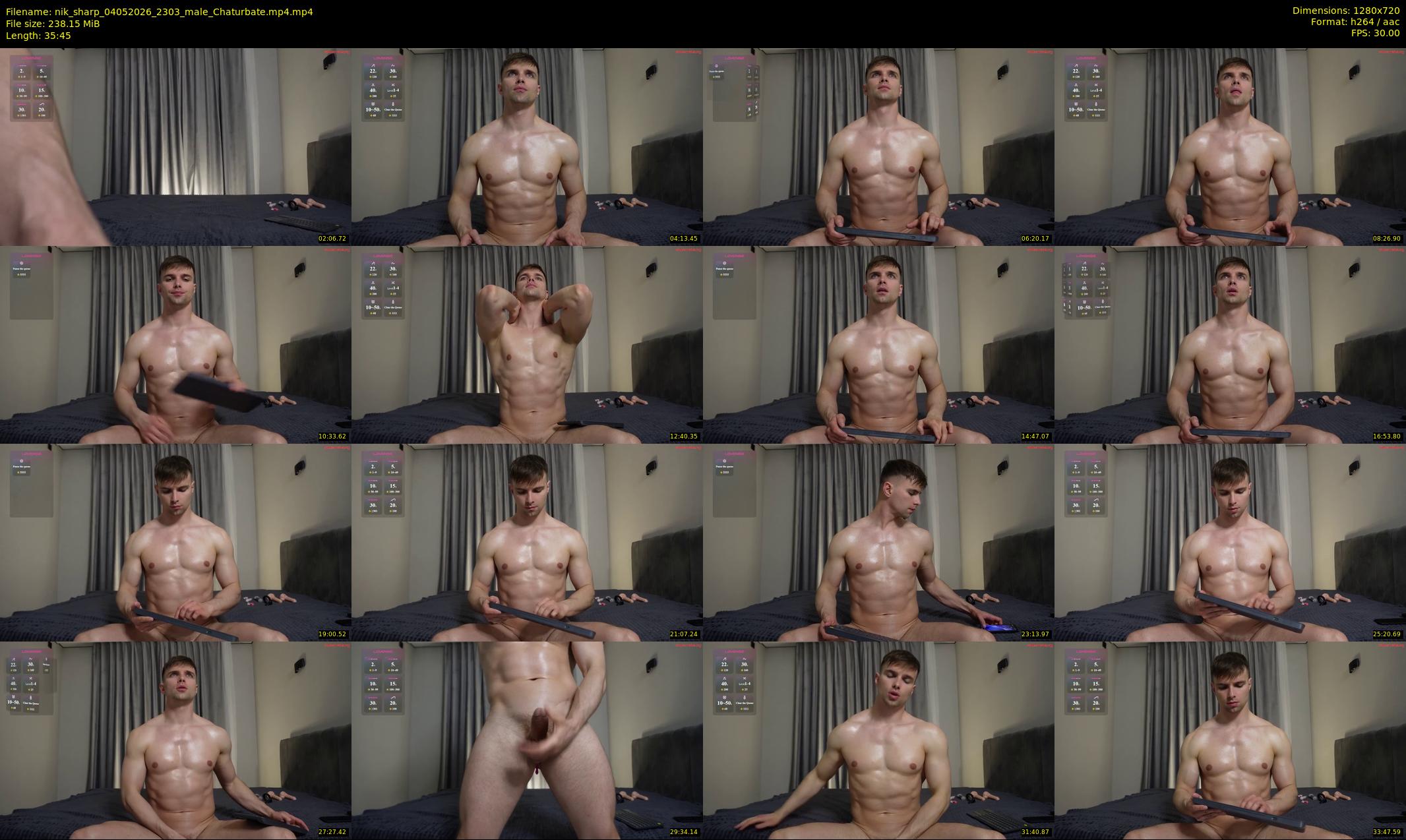 nik_sharp — 36 minute Chaturbate male cam show recording, 720p, May 4, 2026