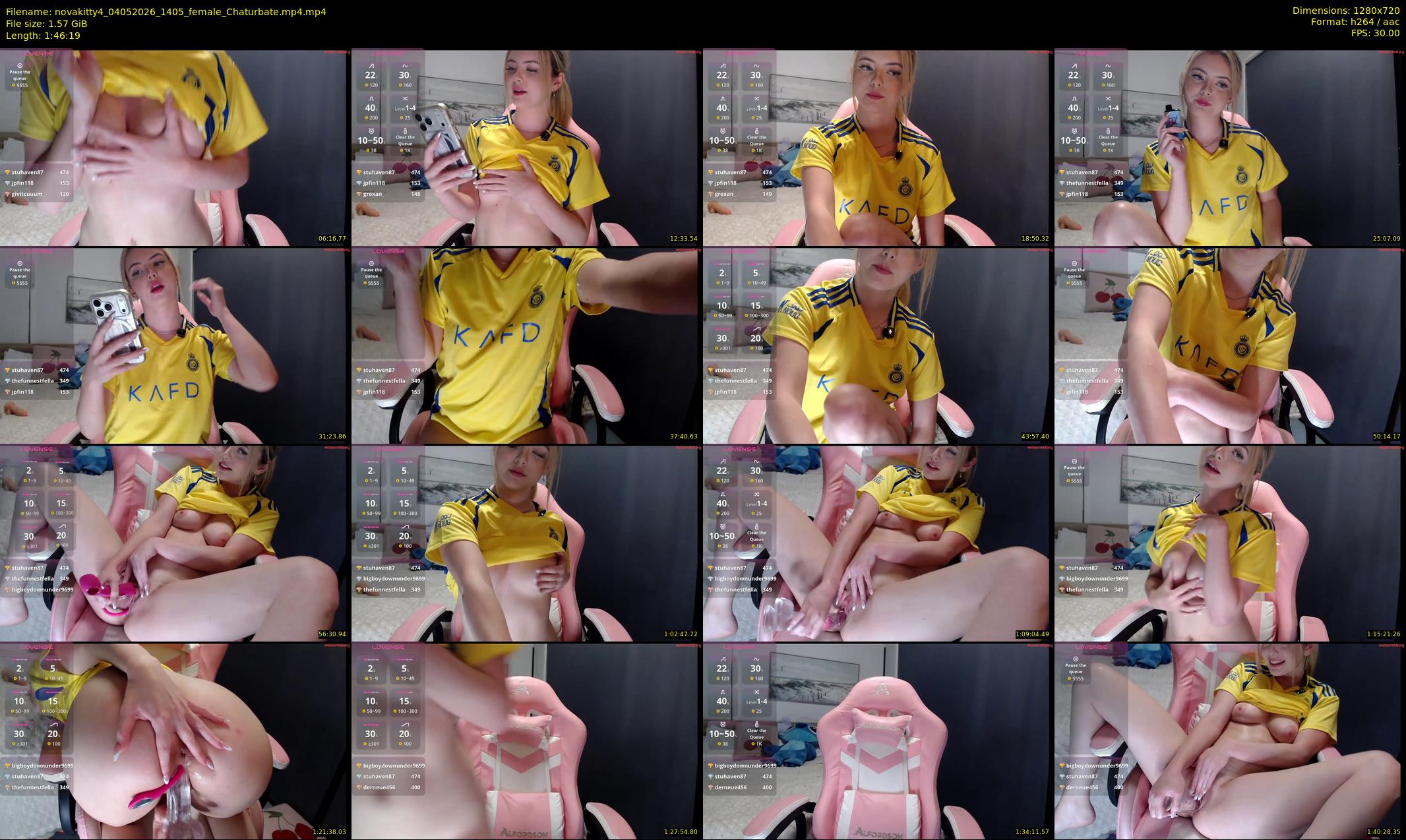 novakitty4 — 107 minute Chaturbate female cam show recording, 720p, May 4, 2026