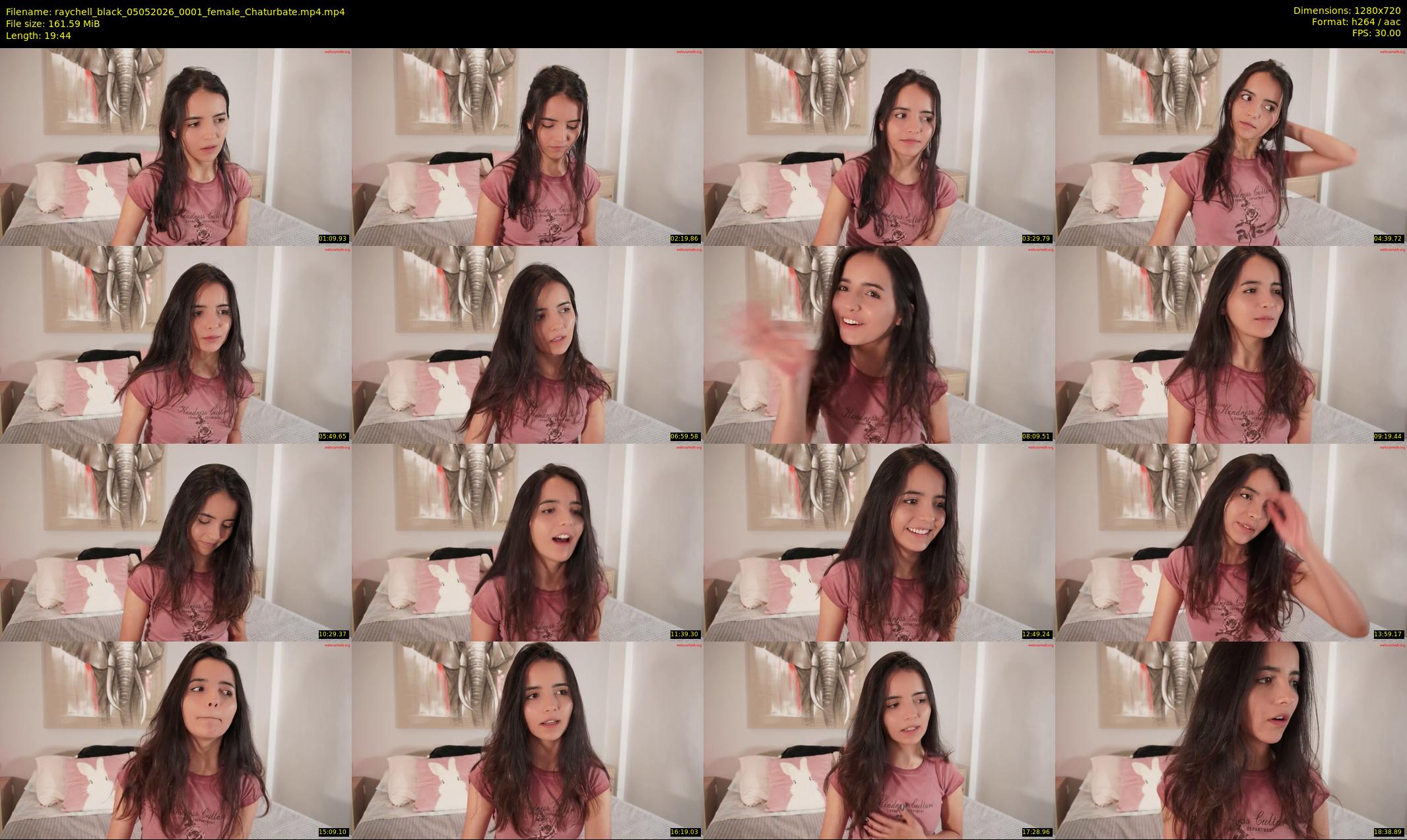 raychell_black — 20 minute Chaturbate female cam show recording, 720p, May 5, 2026