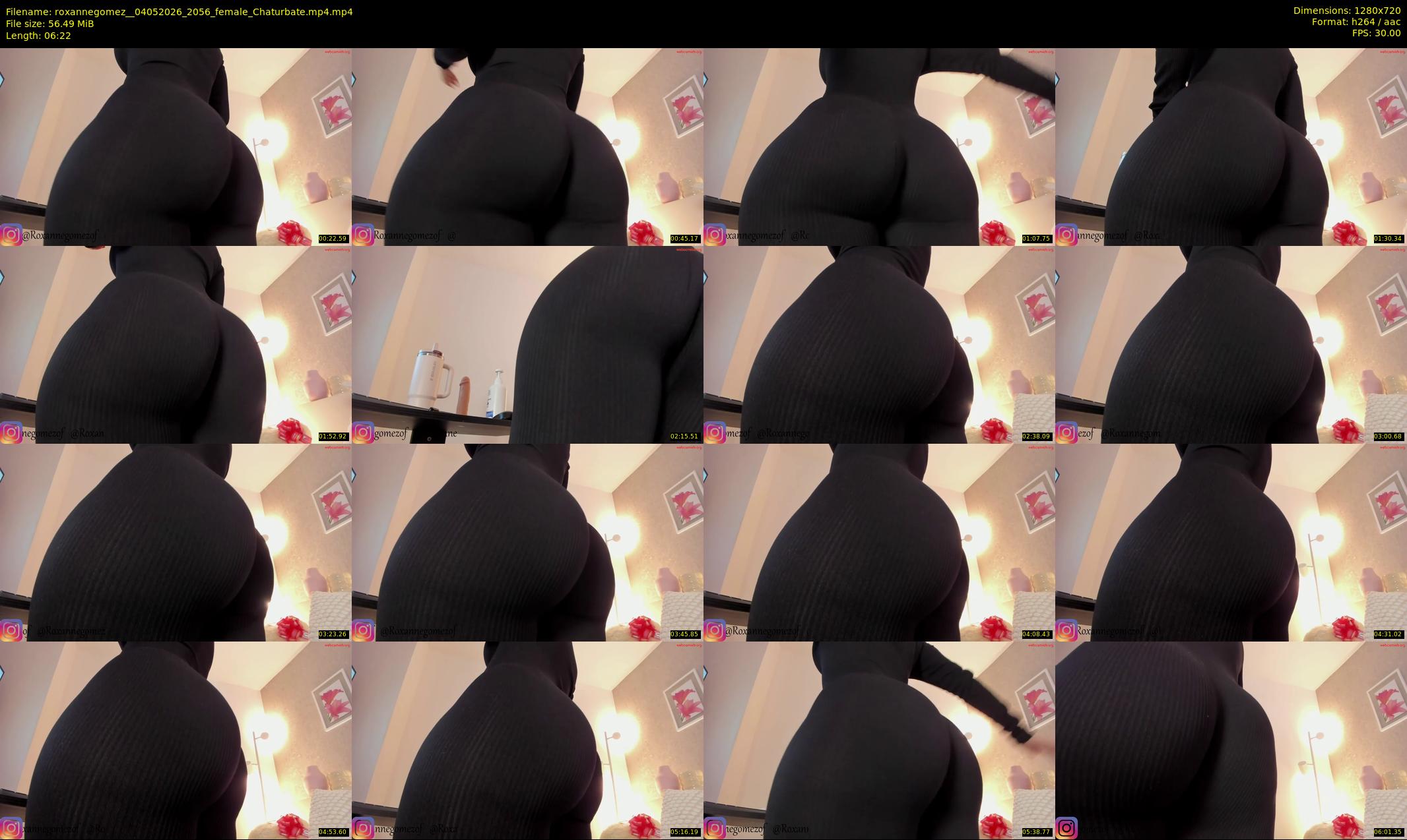 roxannegomez_ — 7 minute Chaturbate female cam show recording, 720p, May 4, 2026