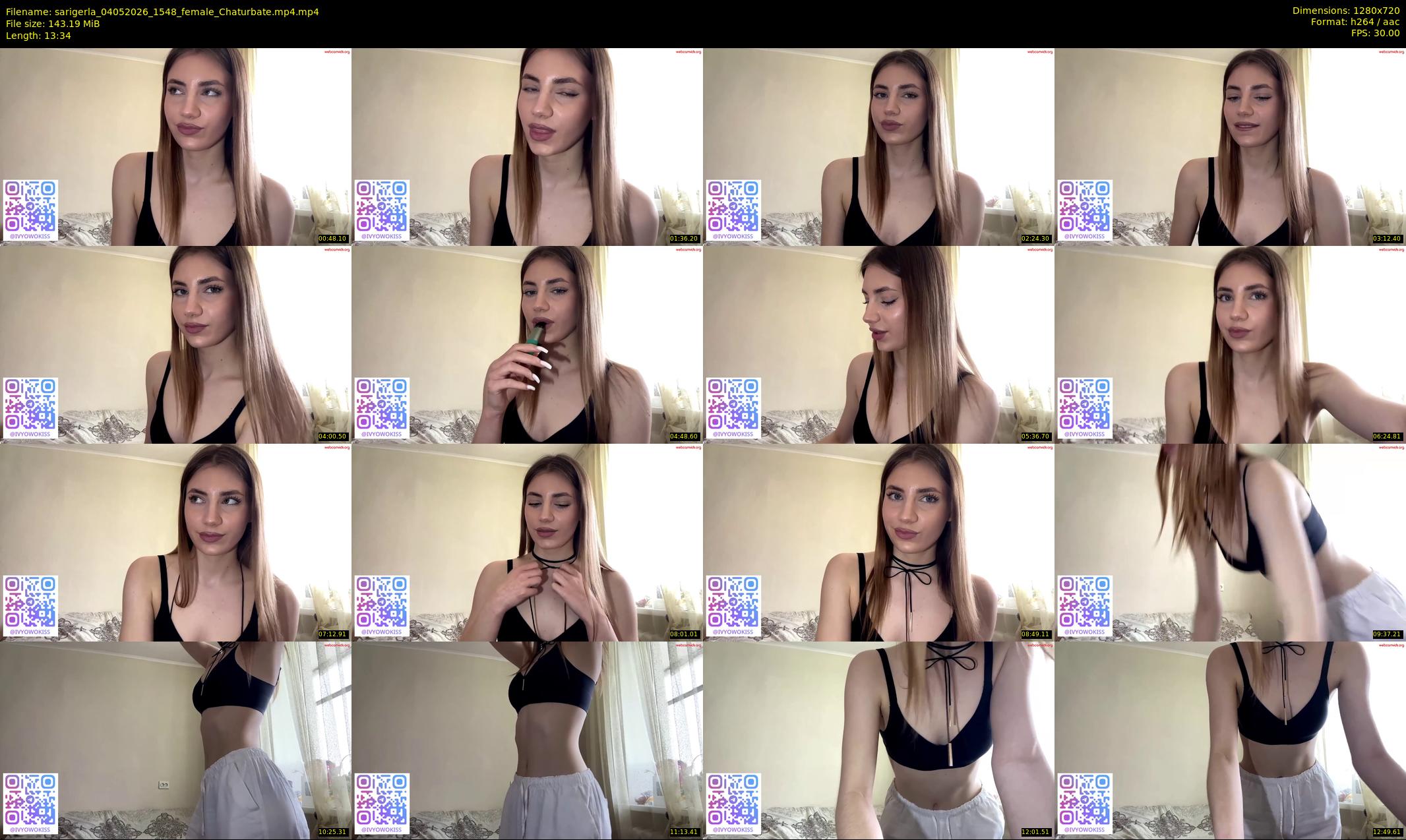 sarigerla — 14 minute Chaturbate female cam show recording, 720p, May 4, 2026