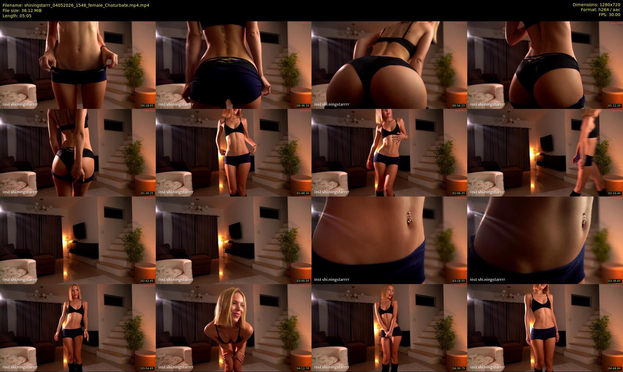 shiningstarrr — 6 minute Chaturbate female cam show recording, 720p, May 4, 2026