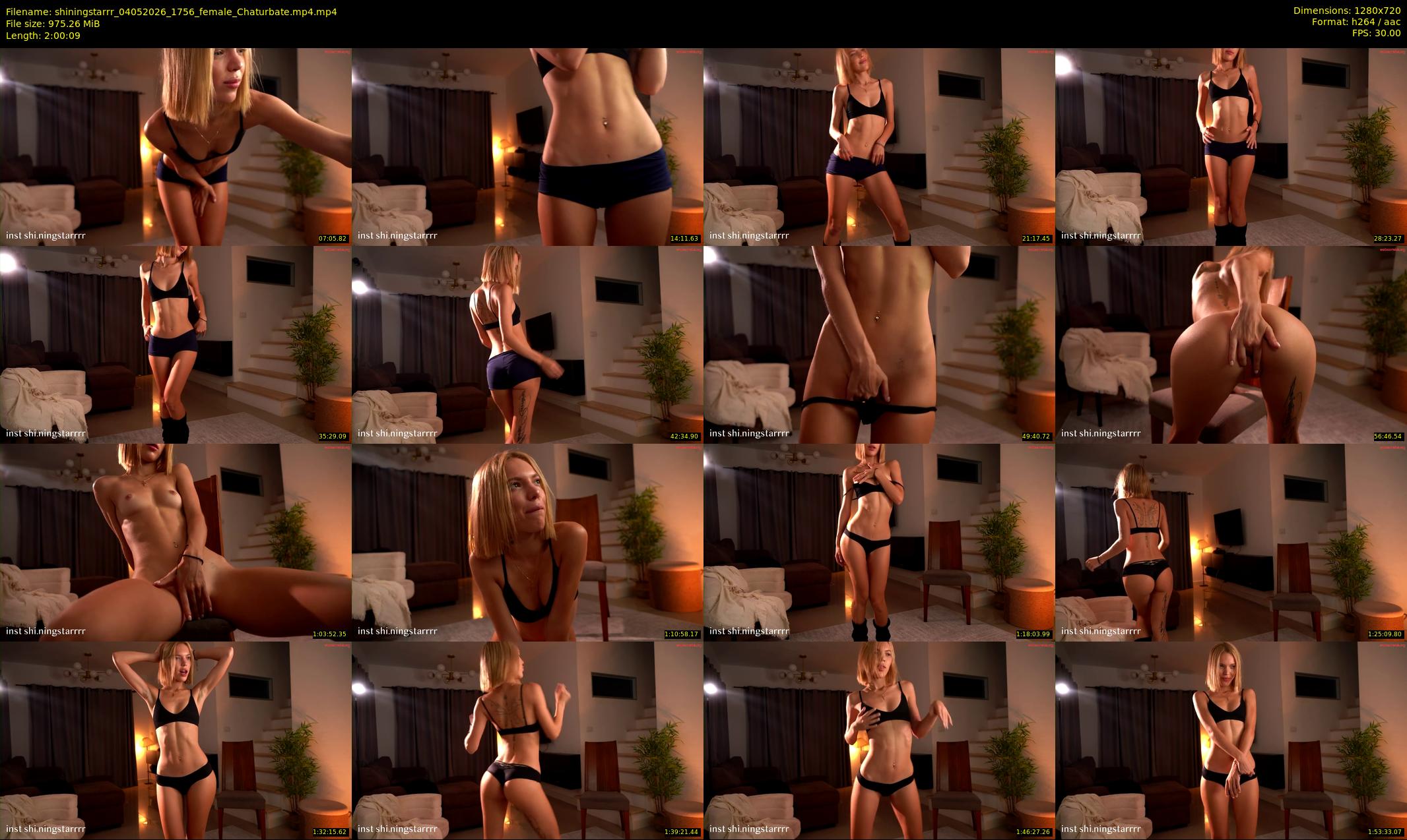 shiningstarrr — 121 minute Chaturbate female cam show recording, 720p, May 4, 2026