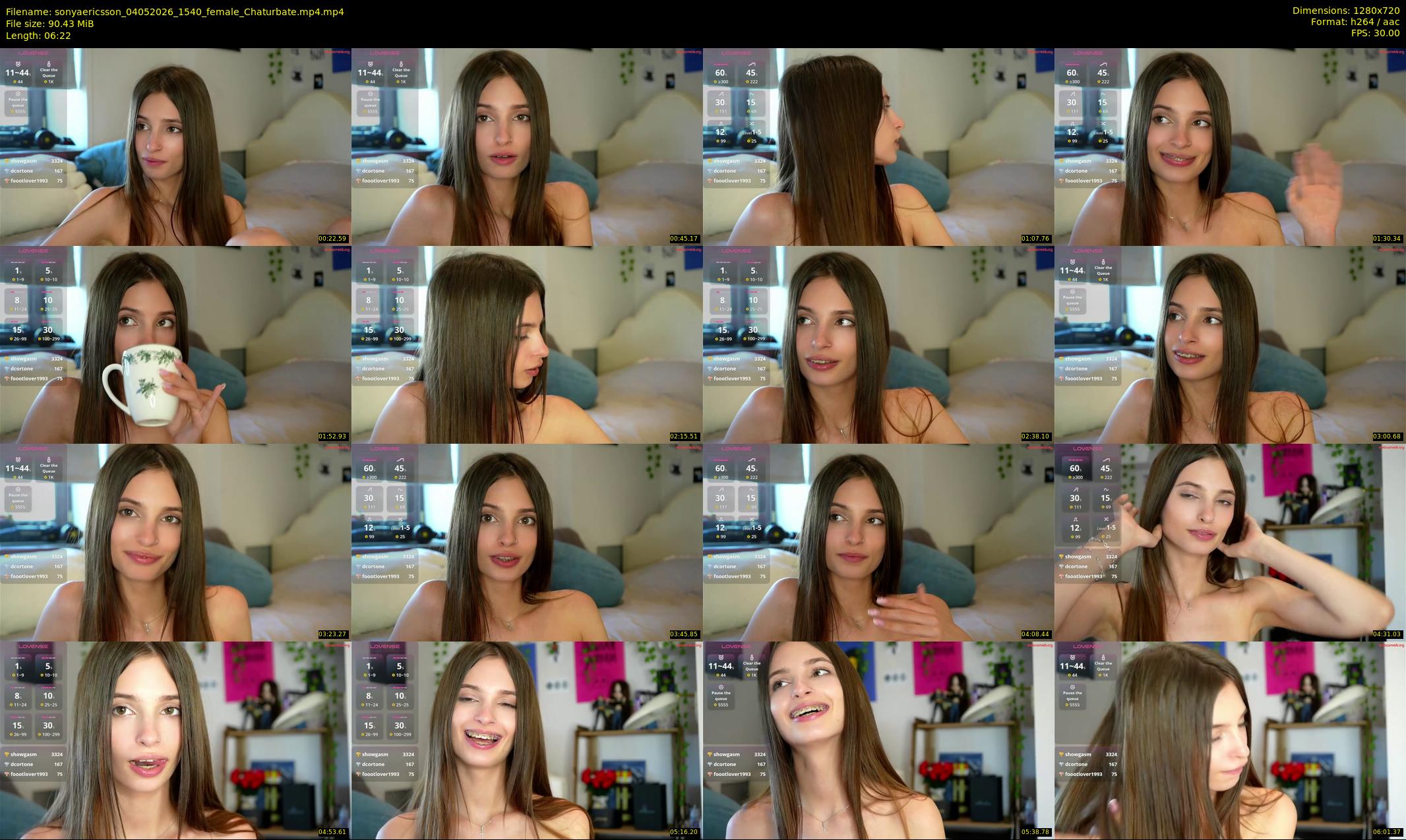 sonyaericsson — 7 minute Chaturbate female cam show recording, 720p, May 4, 2026