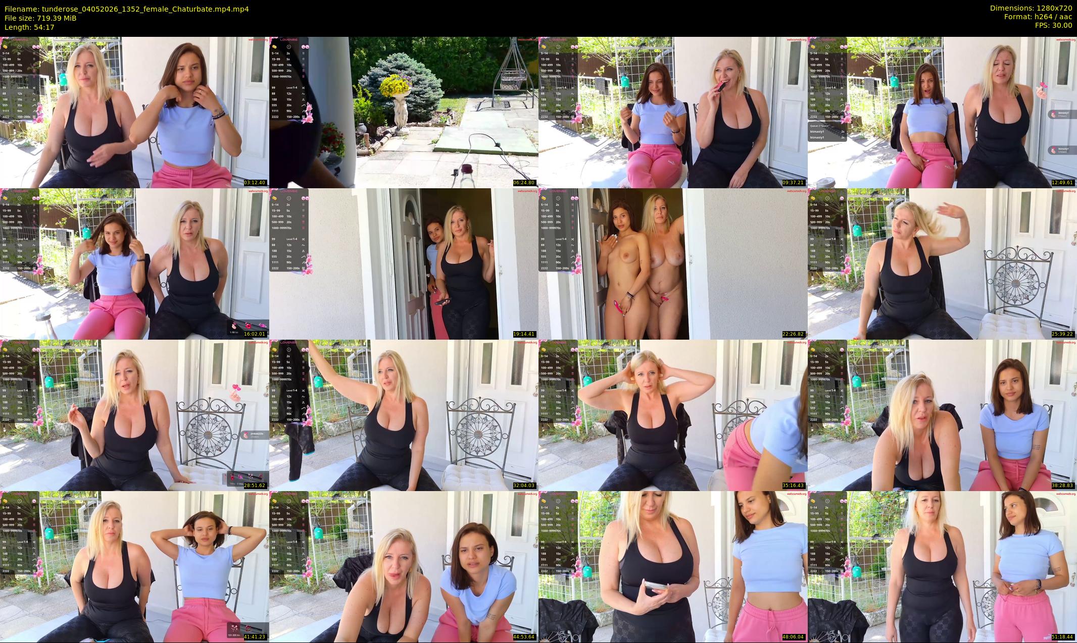 tunderose — 55 minute Chaturbate female cam show recording, 720p, May 4, 2026