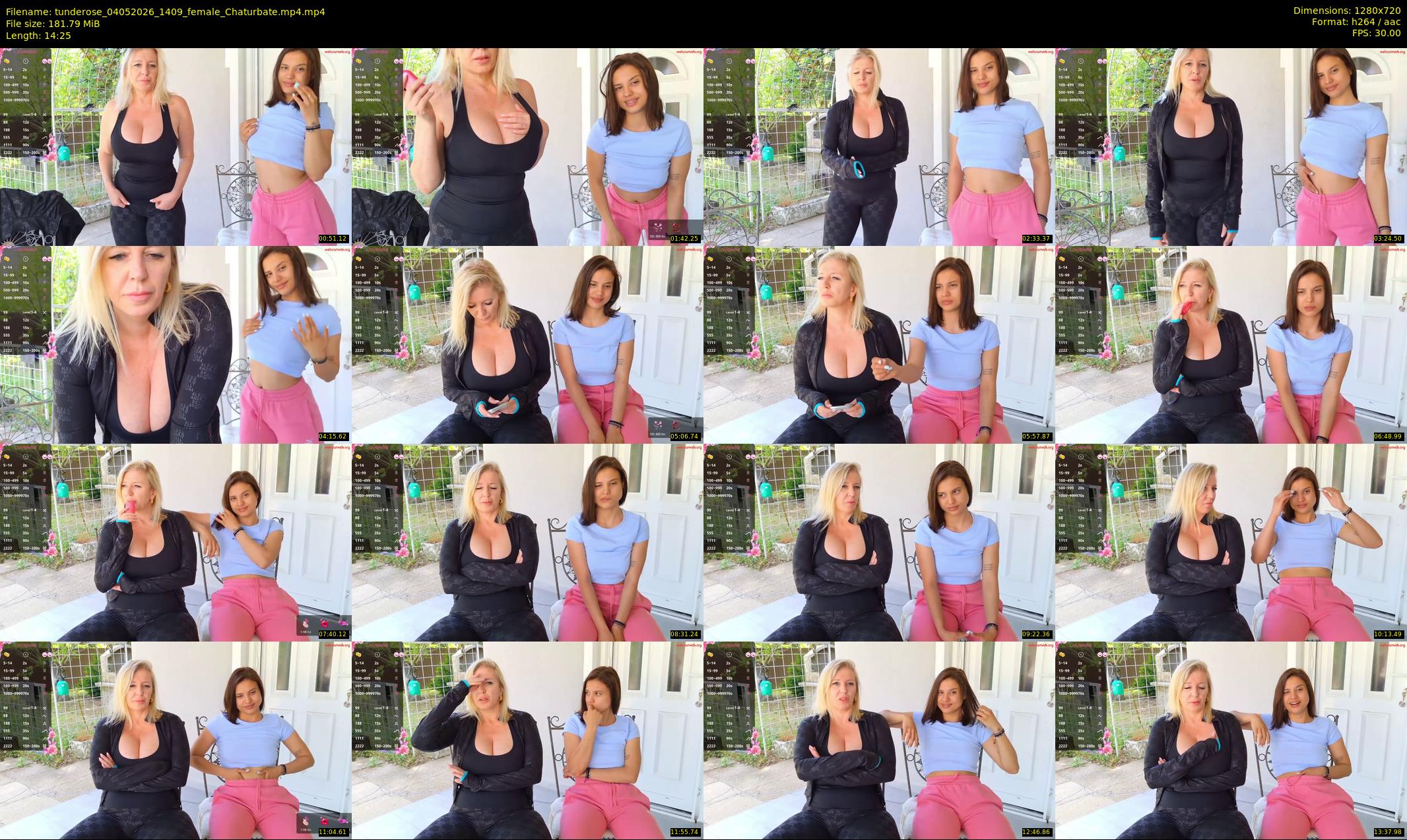 tunderose — 15 minute Chaturbate female cam show recording, 720p, May 4, 2026