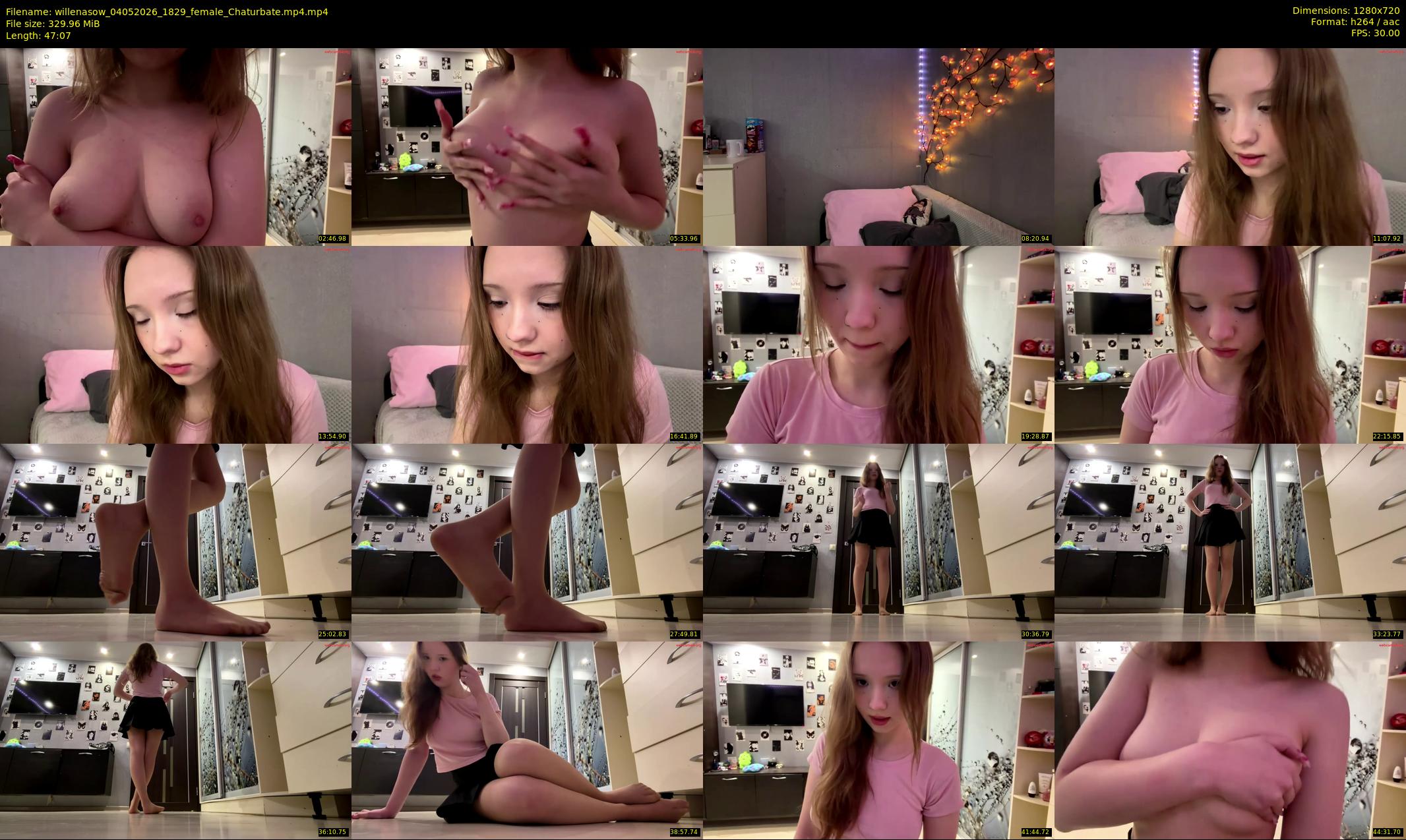willenasow — 48 minute Chaturbate female cam show recording, 720p, May 4, 2026