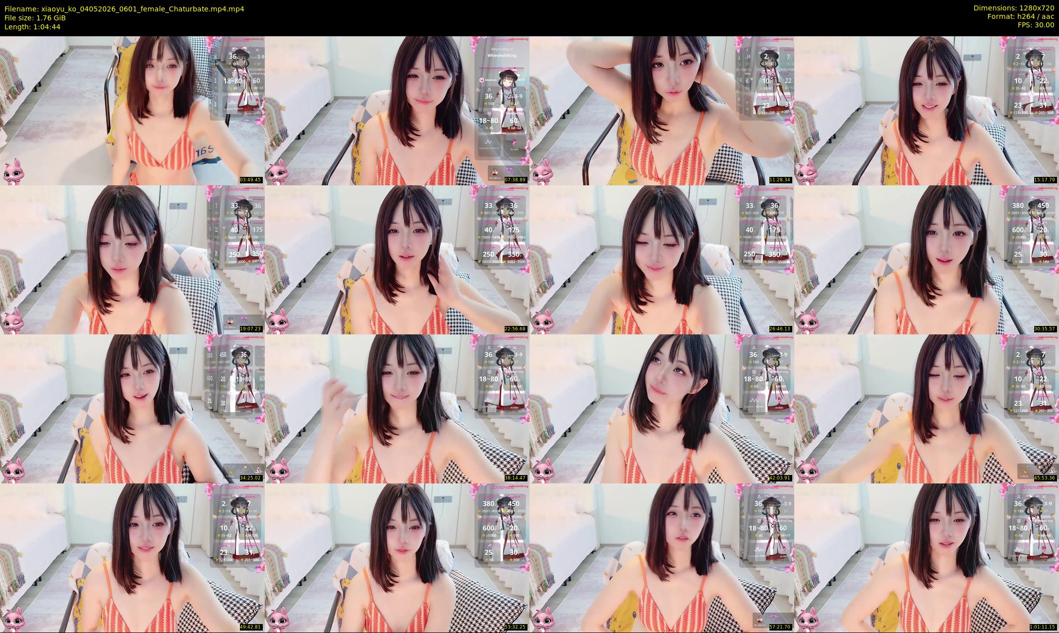 xiaoyu_ko — 65 minute Chaturbate female cam show recording, 720p, May 4, 2026
