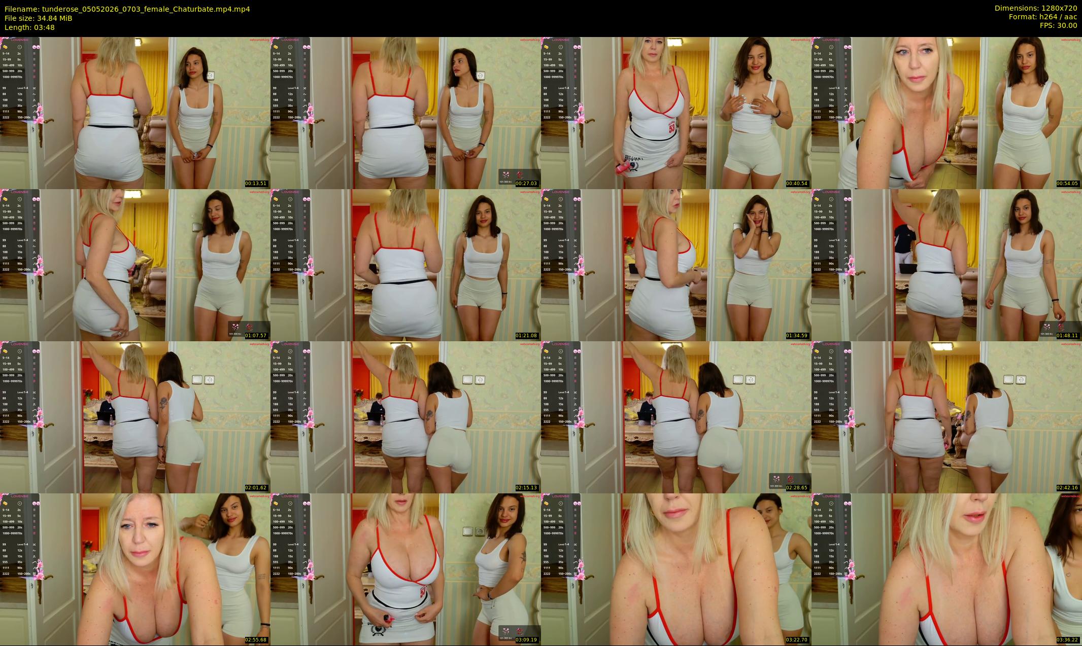 tunderose — 4 minute Chaturbate female cam show recording, 720p, May 5, 2026