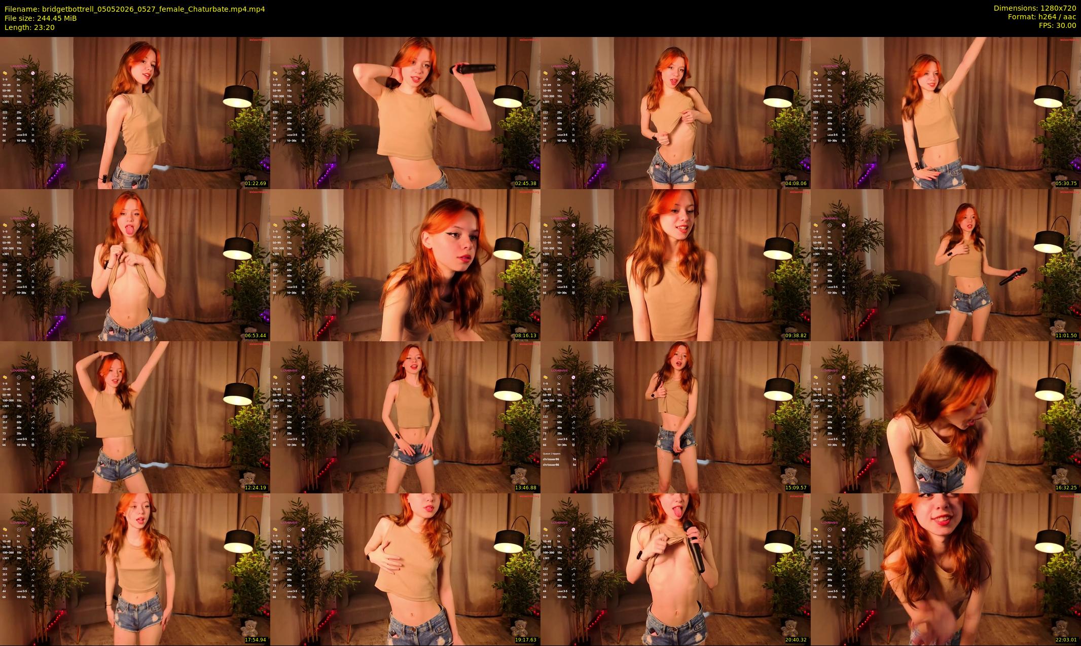 bridgetbottrell — 24 minute Chaturbate female cam show recording, 720p, May 5, 2026