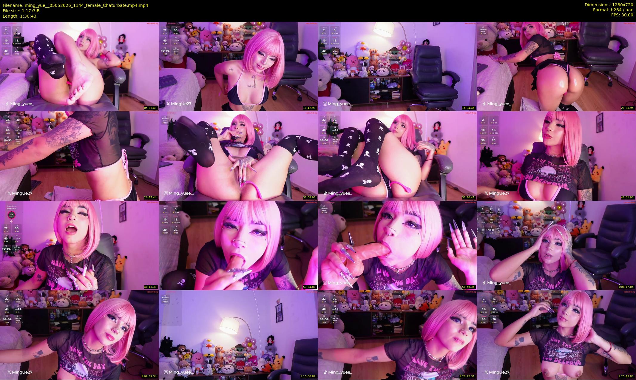 ming_yue_ — 91 minute Chaturbate female cam show recording, 720p, May 5, 2026