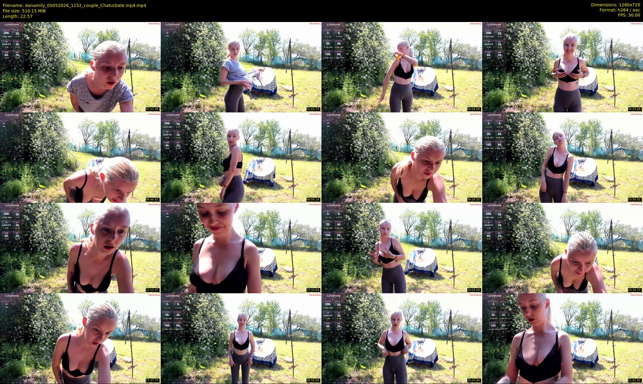 danamily — 23 minute Chaturbate female cam show recording, 720p, May 5, 2026