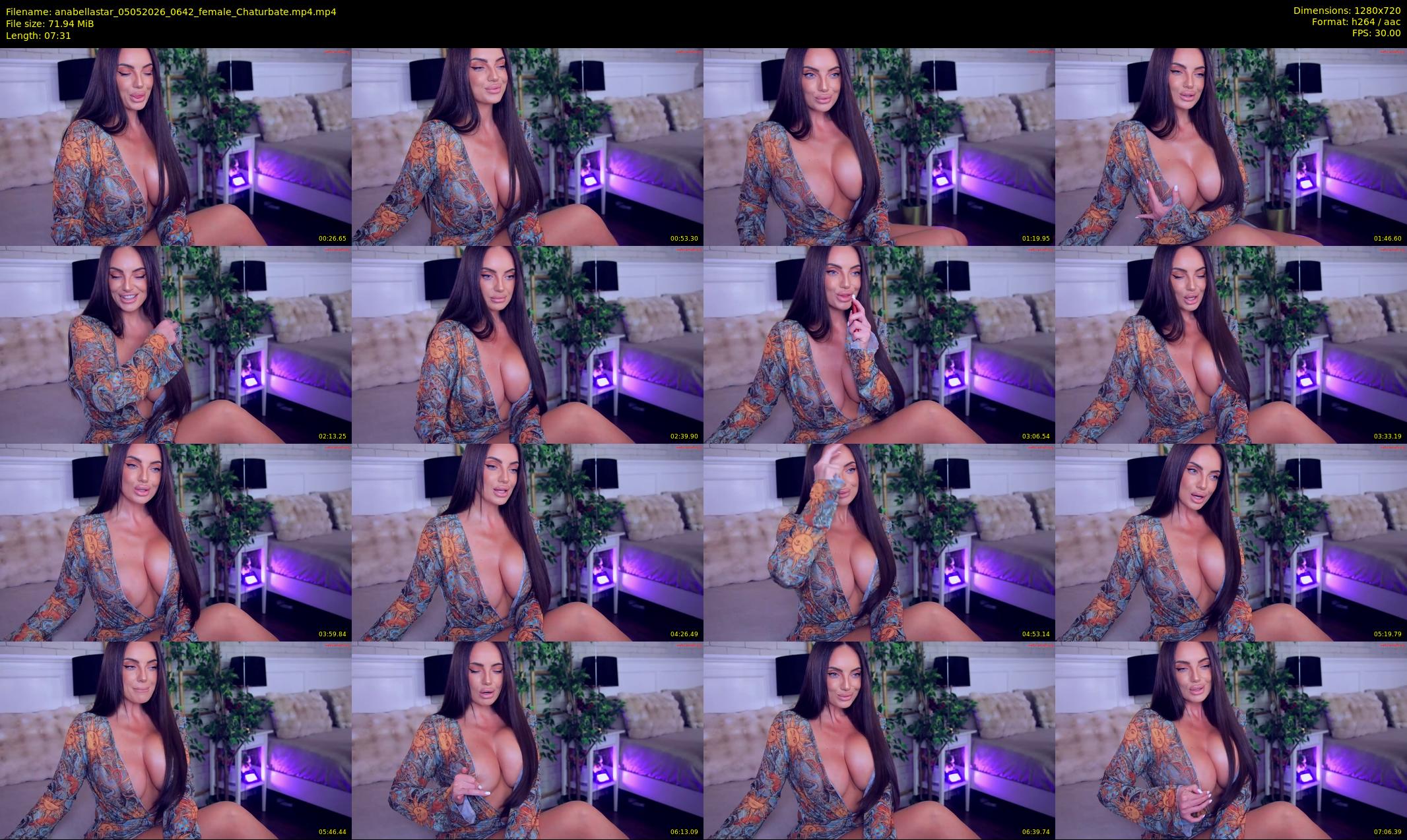 anabellastar — 8 minute Chaturbate female cam show recording, 720p, May 5, 2026