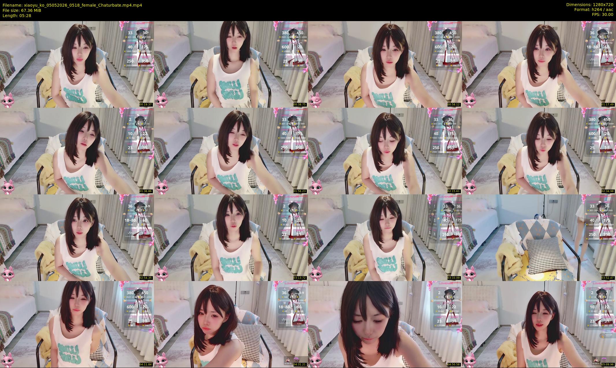 xiaoyu_ko — 6 minute Chaturbate female cam show recording, 720p, May 5, 2026