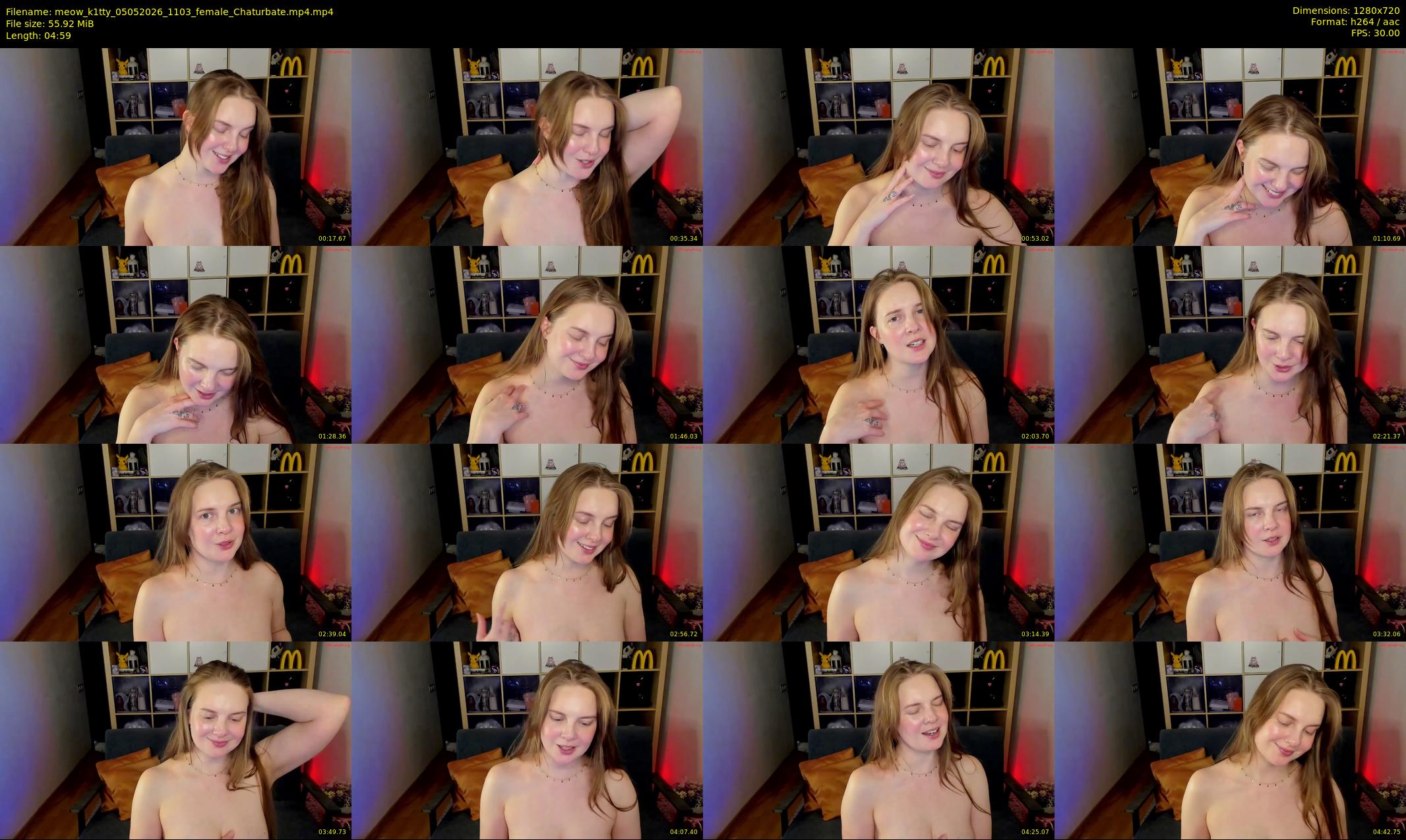 meow_k1tty — 5 minute Chaturbate female cam show recording, 720p, May 5, 2026