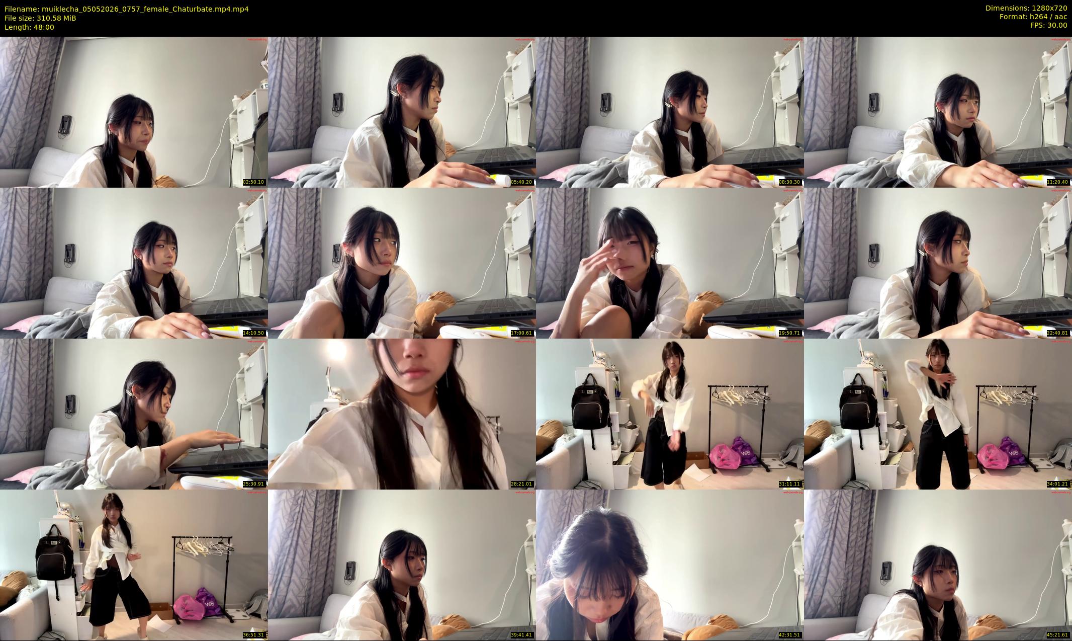 muiklecha — 48 minute Chaturbate female cam show recording, 720p, May 5, 2026