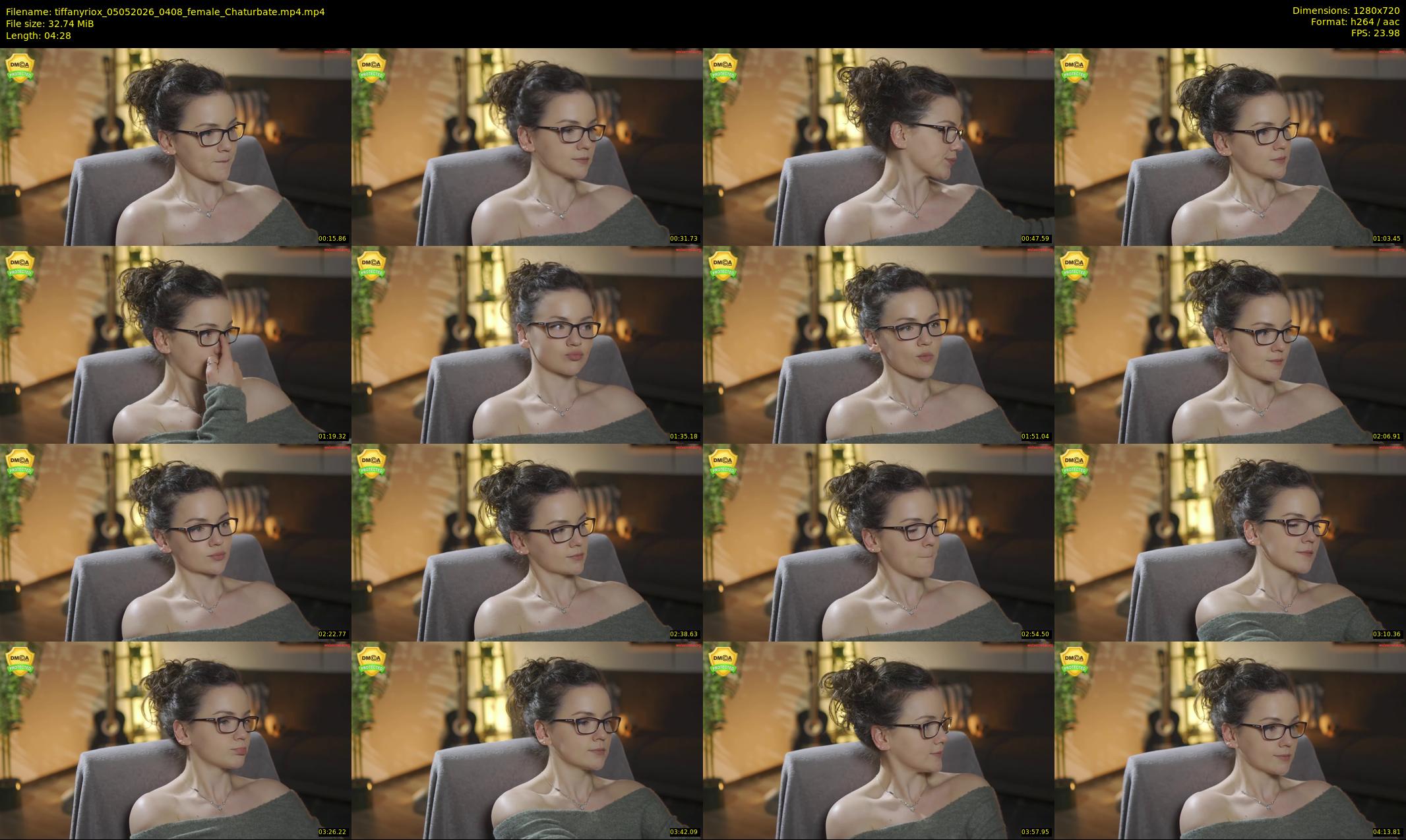 tiffanyriox — 5 minute Chaturbate female cam show recording, 720p, May 5, 2026