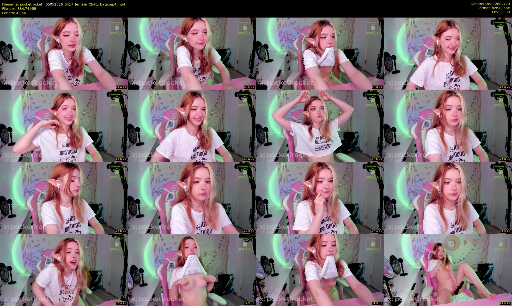 pocketrocket_ — 43 minute Chaturbate female cam show recording, 720p, May 5, 2026