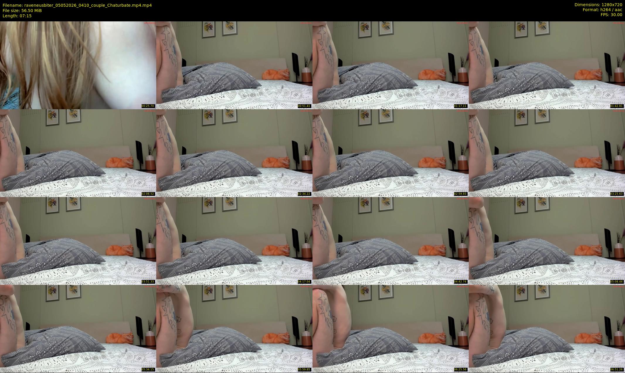 raveneusbiter — 8 minute Chaturbate couple cam show recording, 720p, May 5, 2026